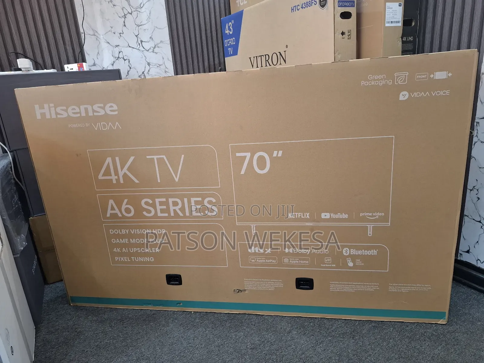 Hisense 70" 70A6K (New 2024) UHD Smart Frameless TV