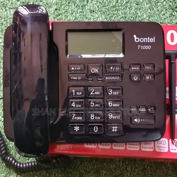 Desktop Phone 3000mah Dual Sim at Bontel T1000 GSM Fixed
