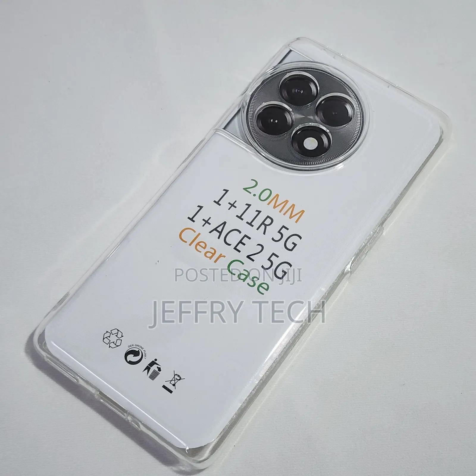 Oneplus 11R Transparent Back Cover TOTU 2X
