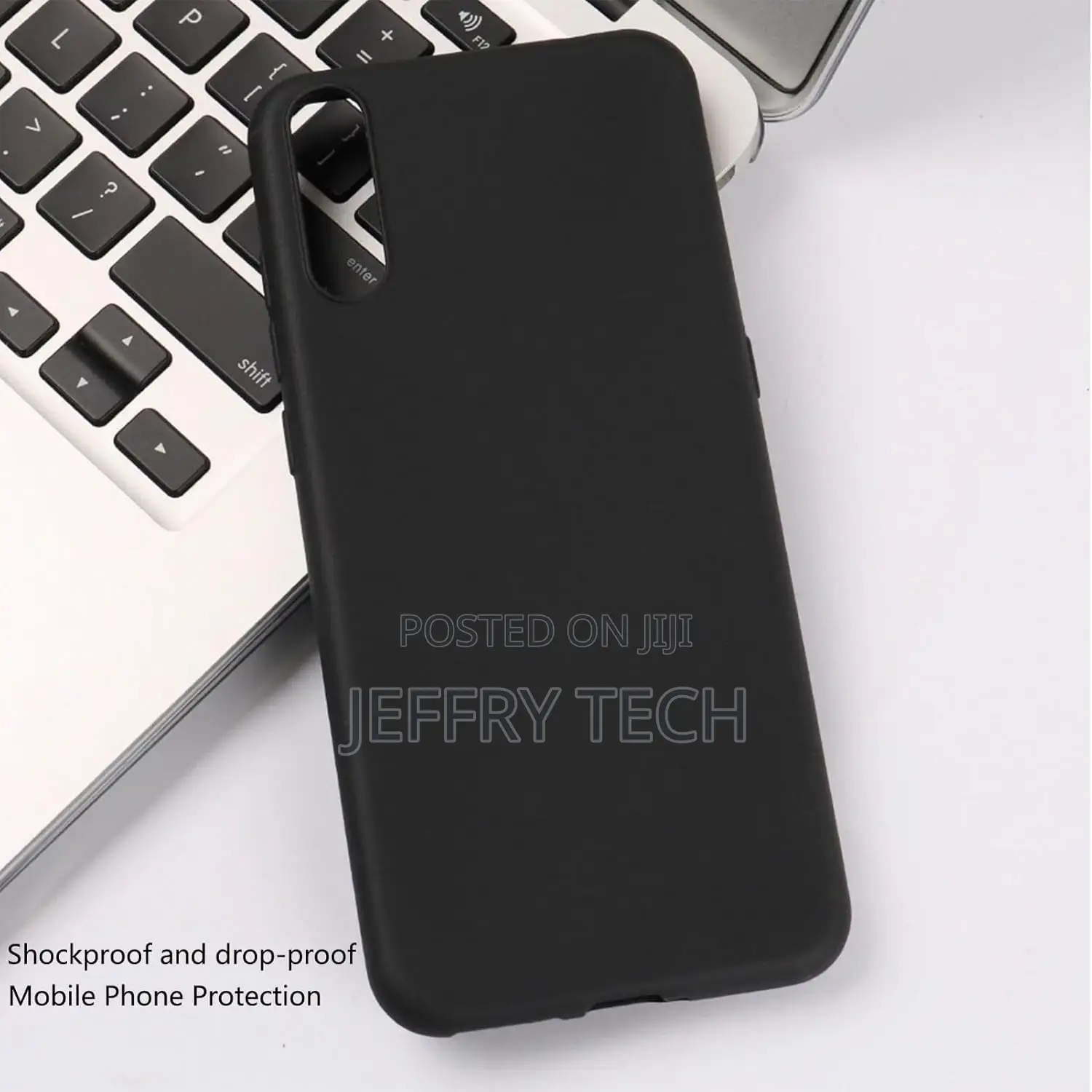 Itel P65 Case, Soft TPU Back Cover Shockproof Silicone Bumpe