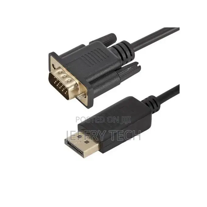 1.8m Dp Male to Vga Male Cable Adapter Displayport to Vga Co