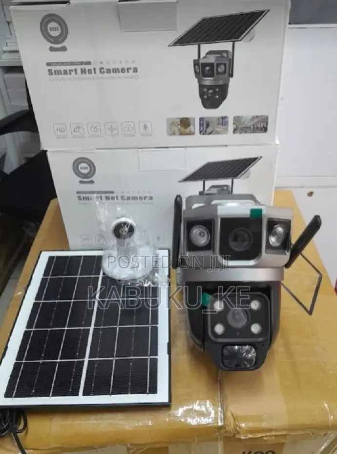 Dual Lens 4g Simcard Solar Camera Color Night Vision