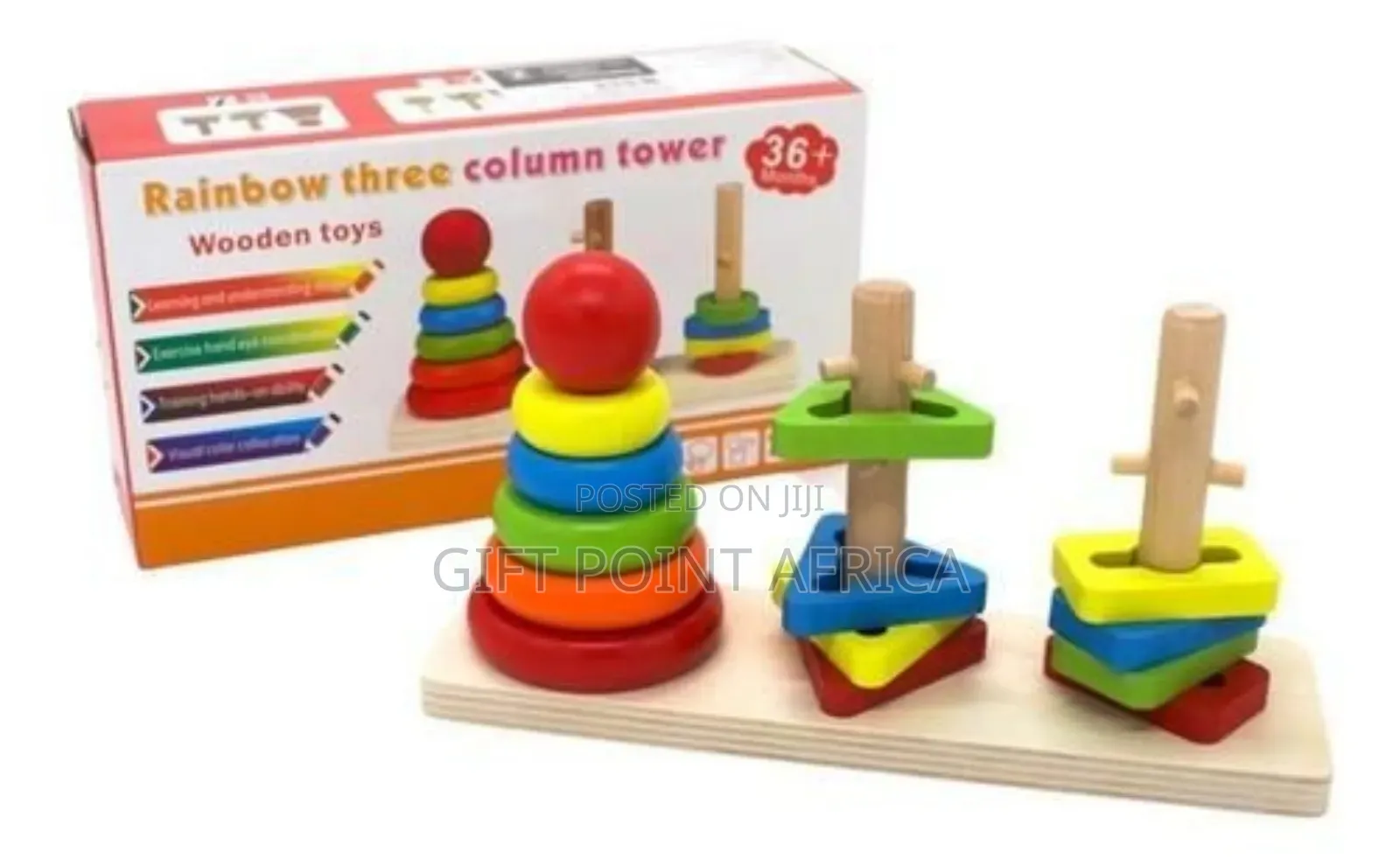 A Three Column Wooden Montessori for Kids