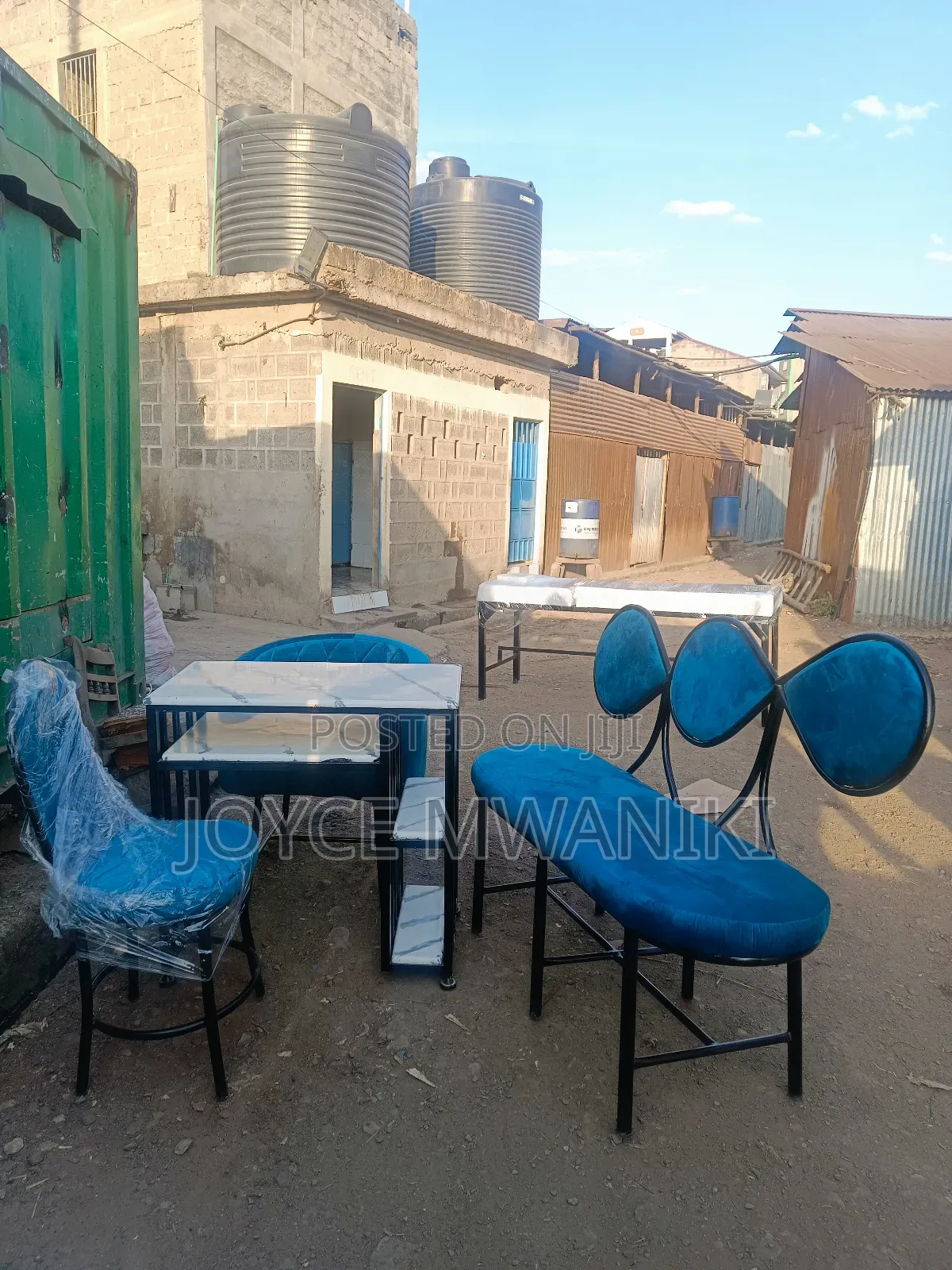 Manicure Set and a Waiting Bench 
