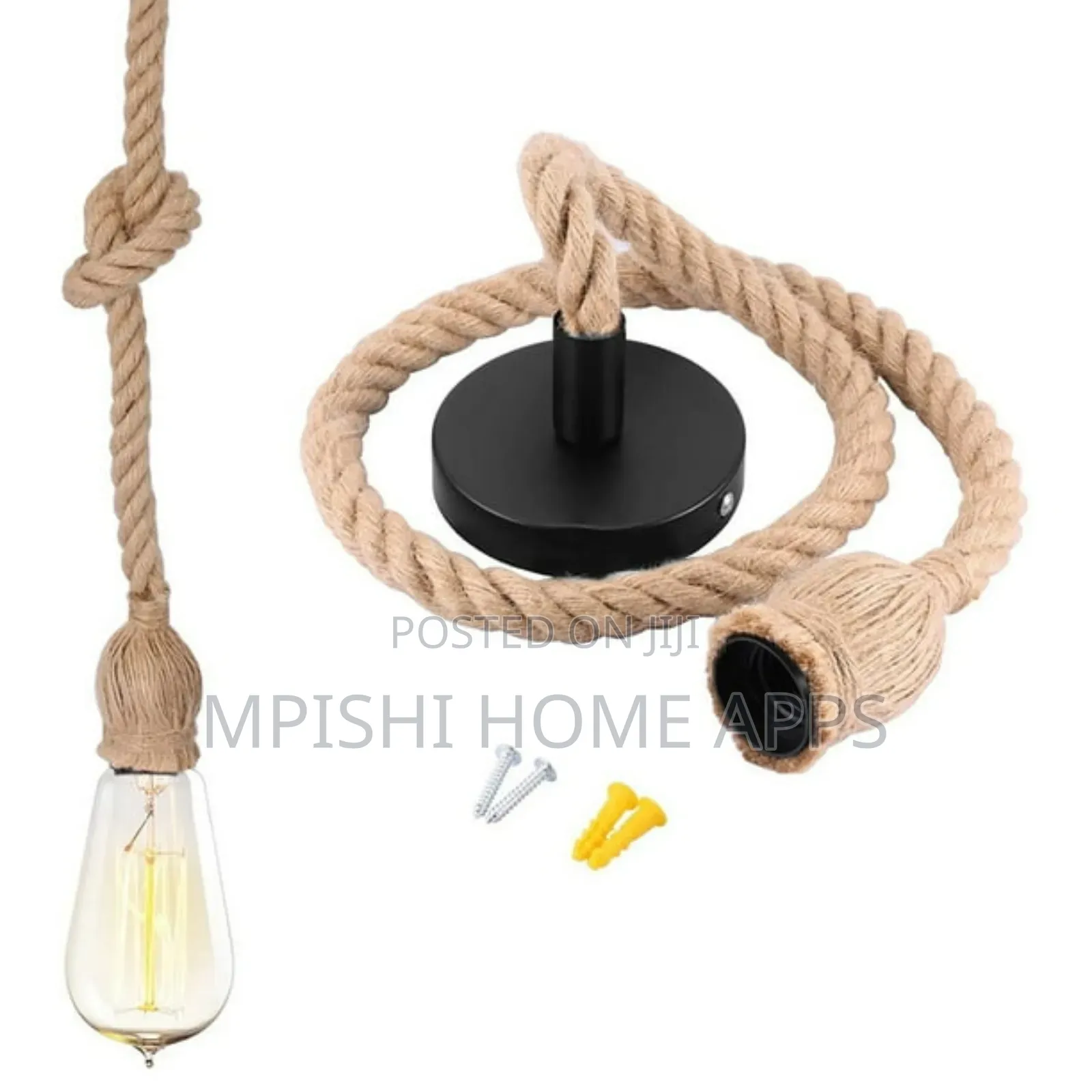 Hemp Rope Pendant Light