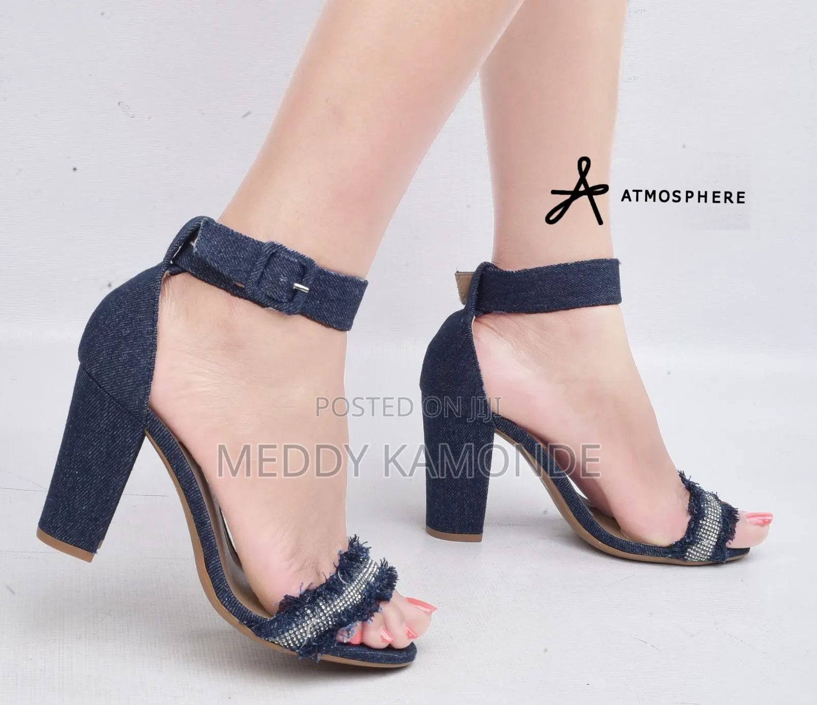 Navyblue Chunky Heels