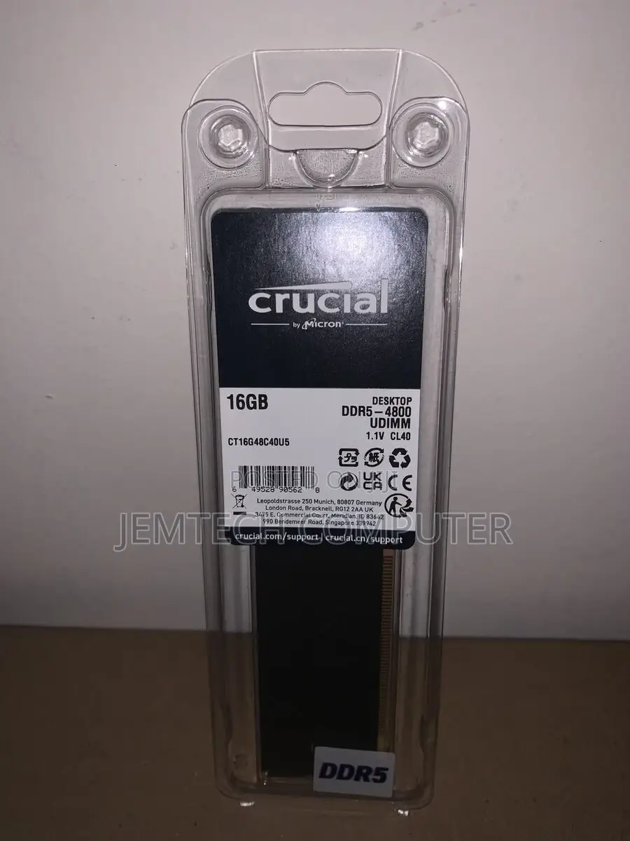 Ddr5 Crucial Desktop Ram 16gb 4800