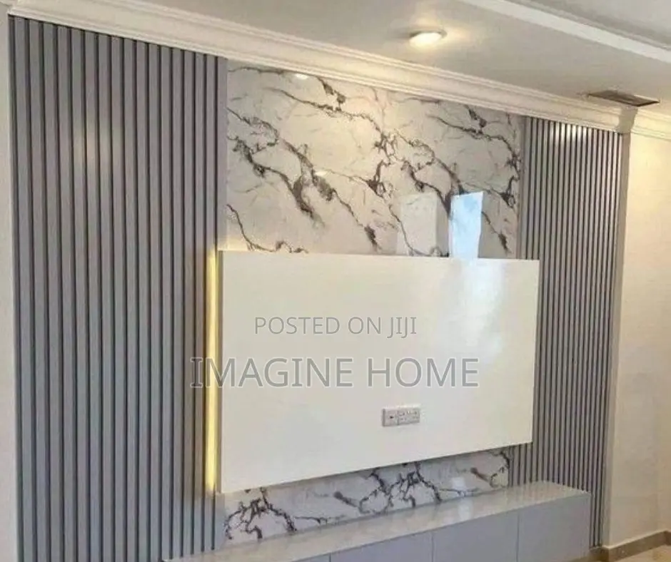 Fluted Wall Panels/ White Mable Sheets