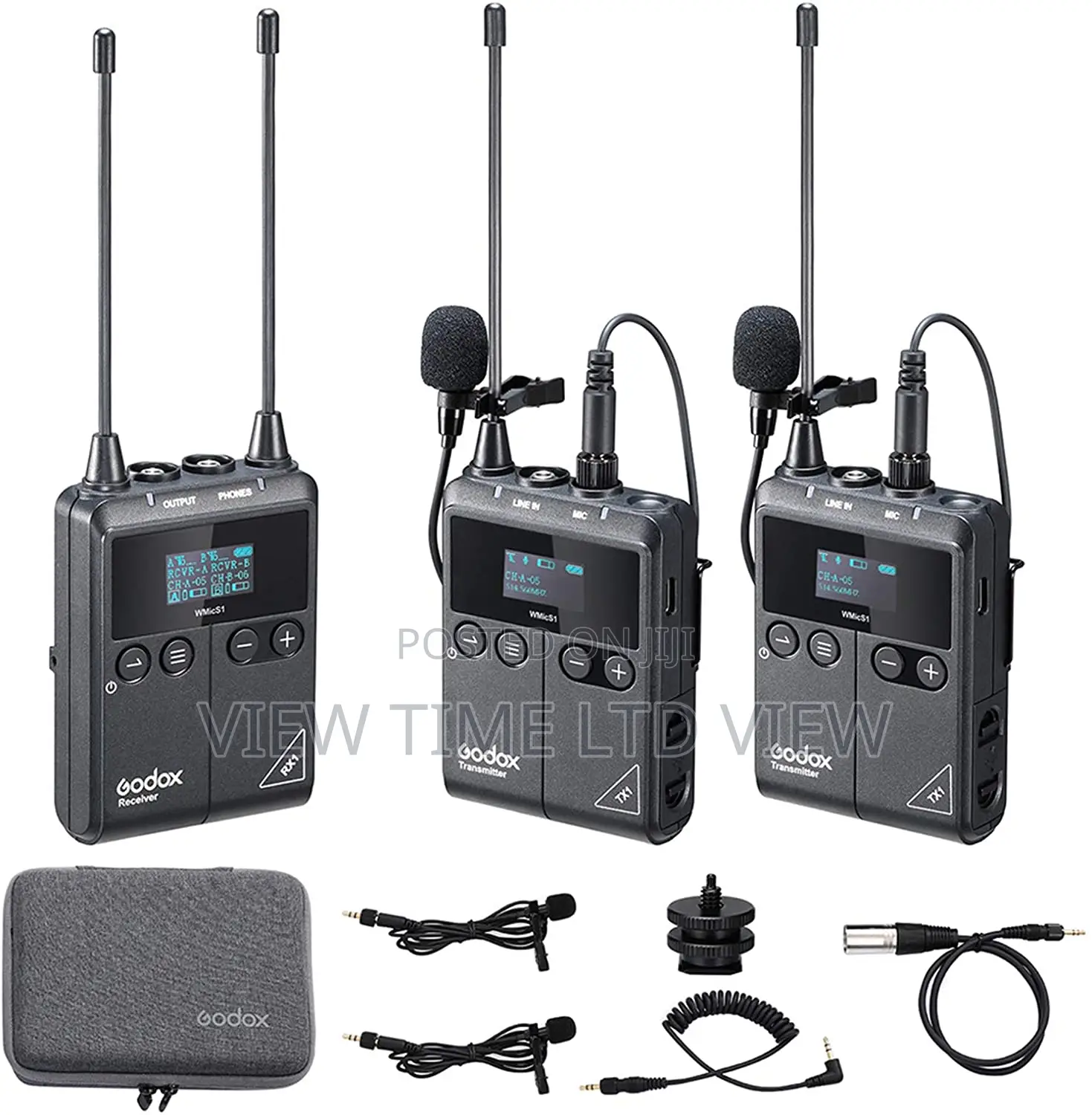 Godox Wmics1 Kit2 Wireless Lavalier Lapel Mic Microphone Sys