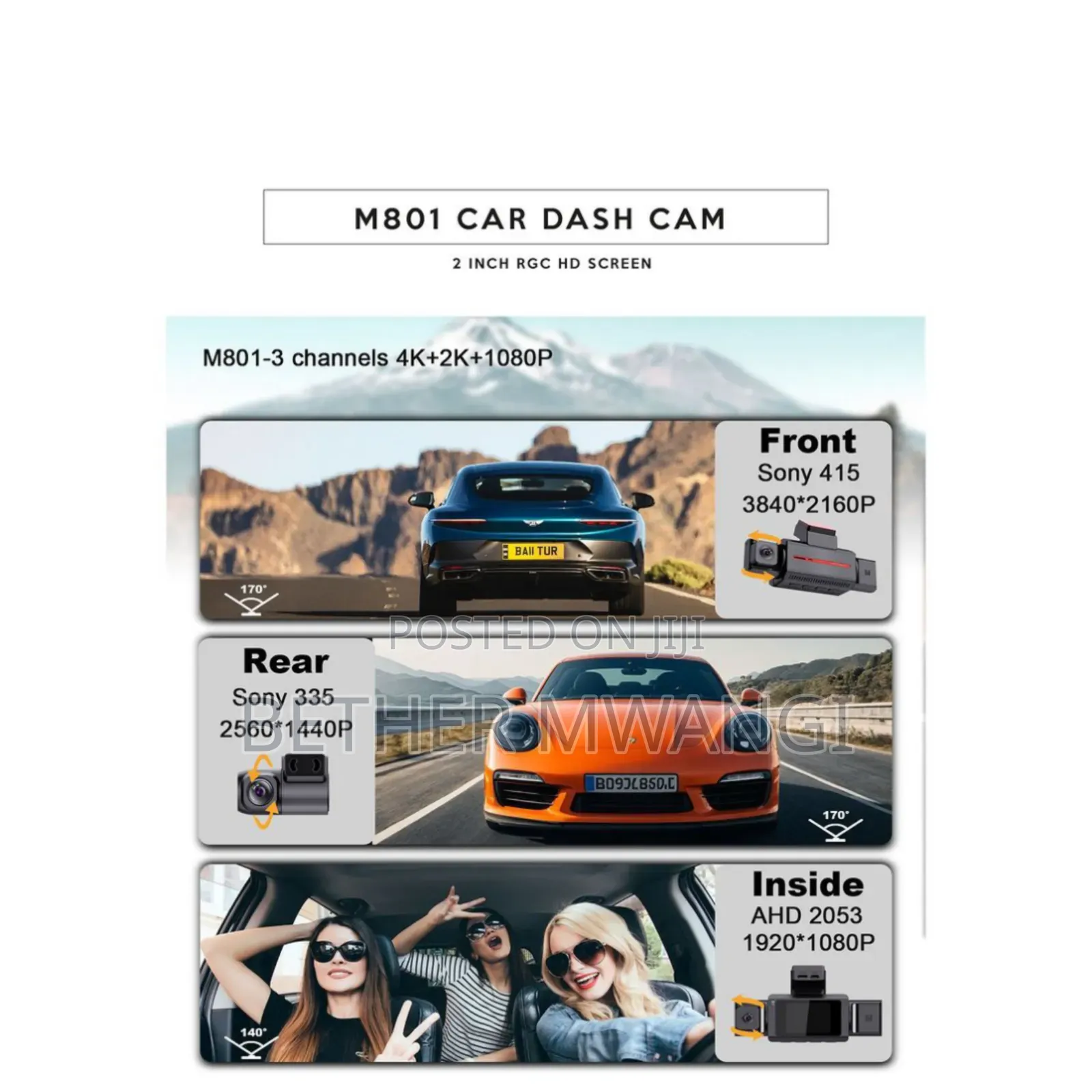 M800- Car Dash Camera ( Records Audio)