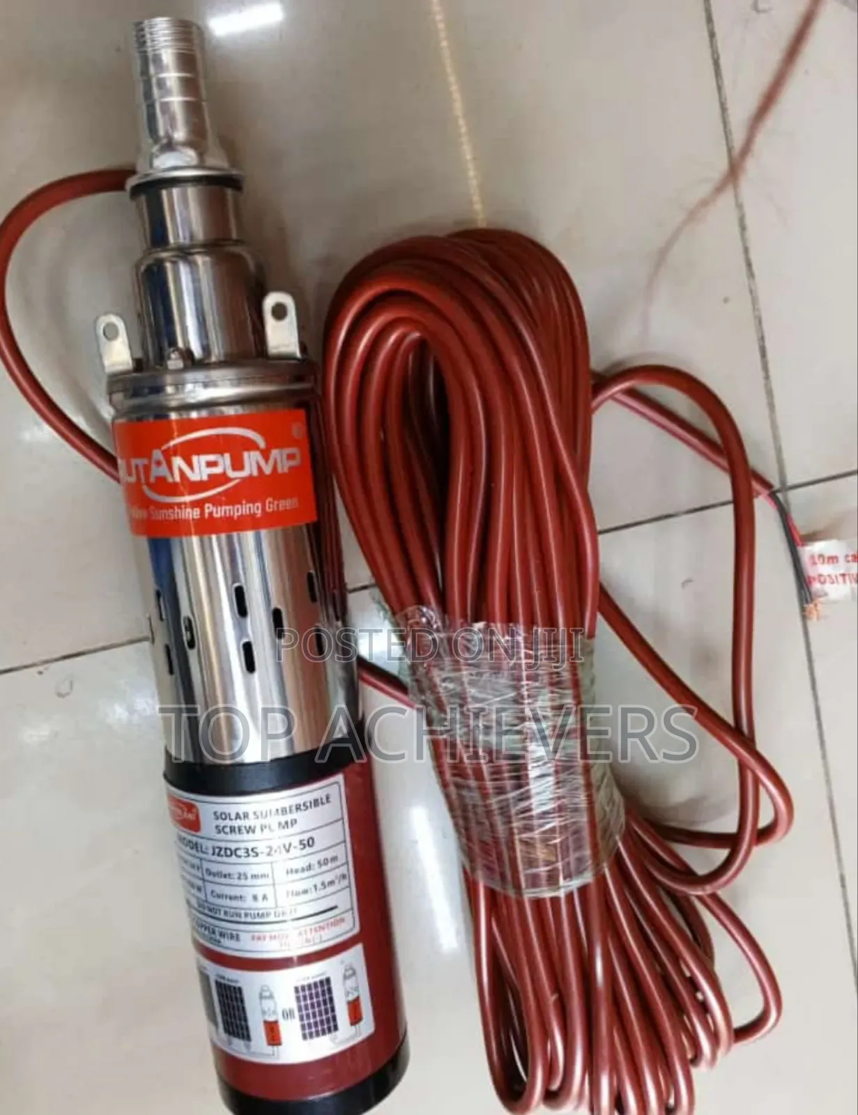 Solar Submersible Water Pump 250w, 50m(Rutan)