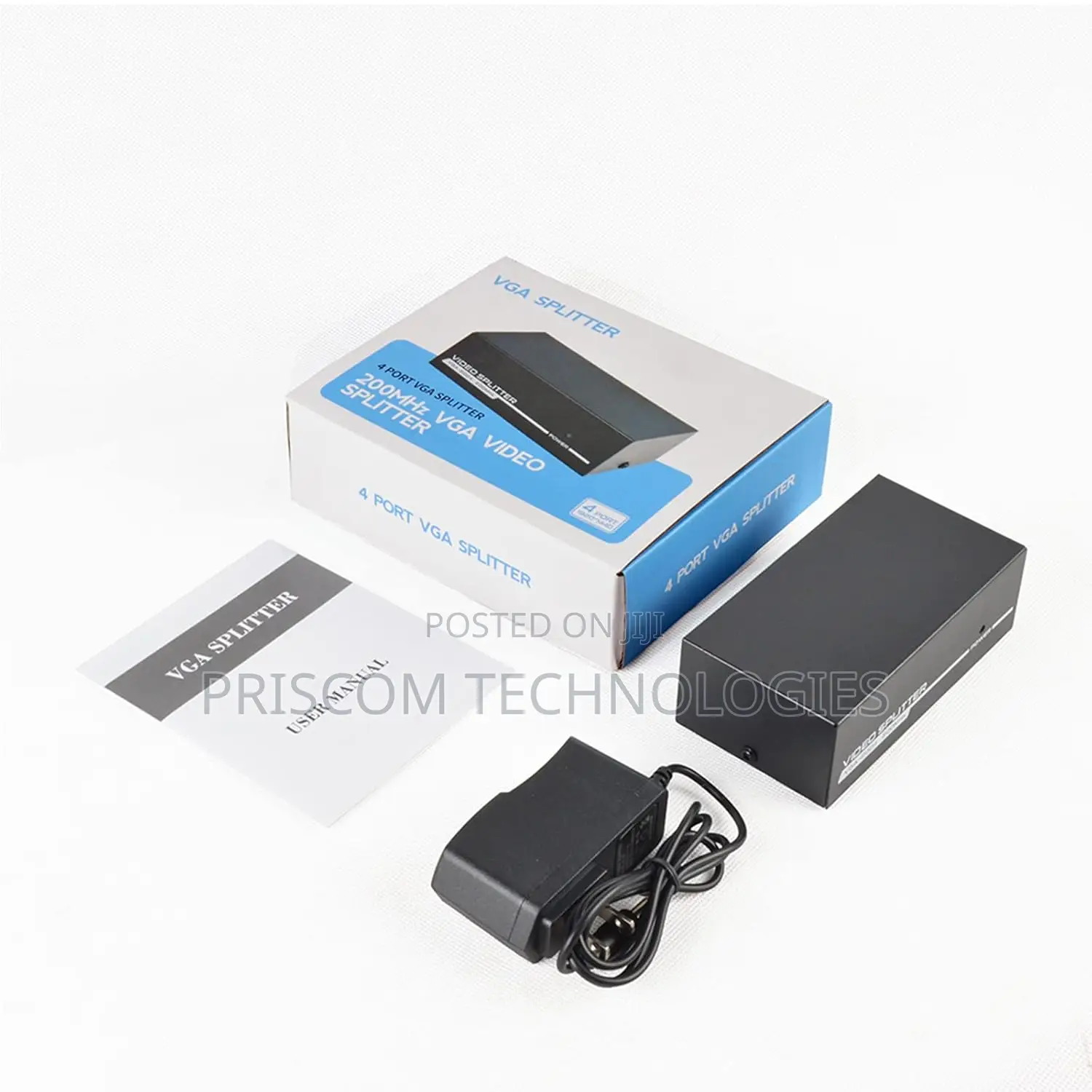 4 Port VGA Splitter Powered 1 in 4 Out