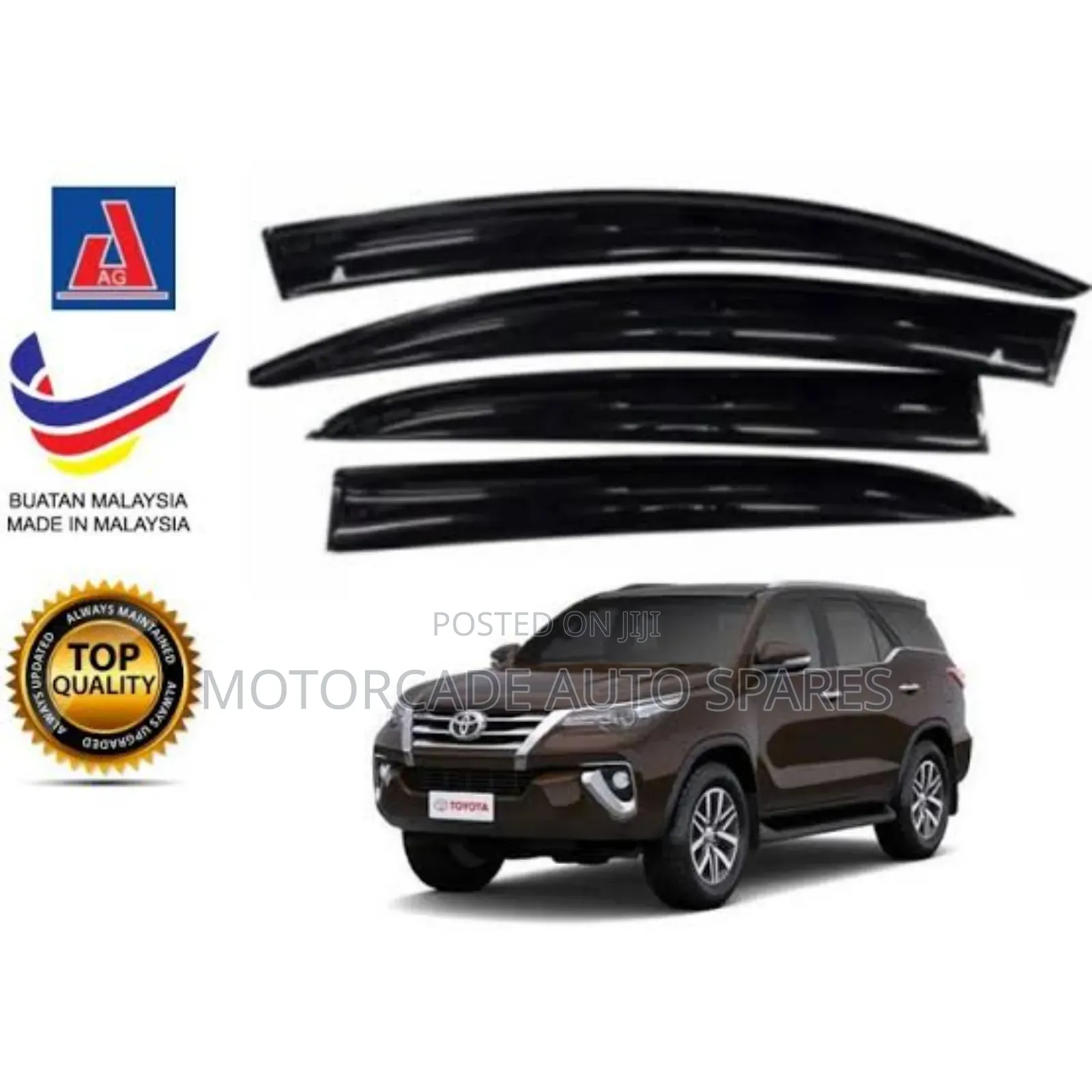 Toyota Fortuner 2016-2020 Windbreakers