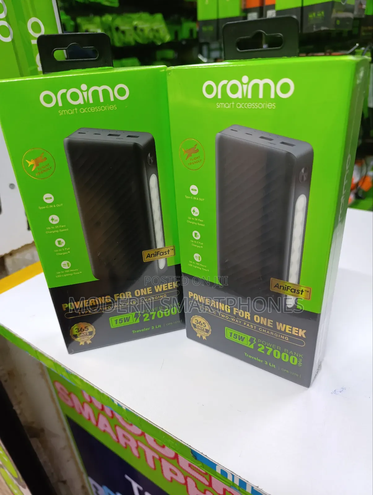 Oraimo Traveler 3 Lit 27000mah 15W Power Bank