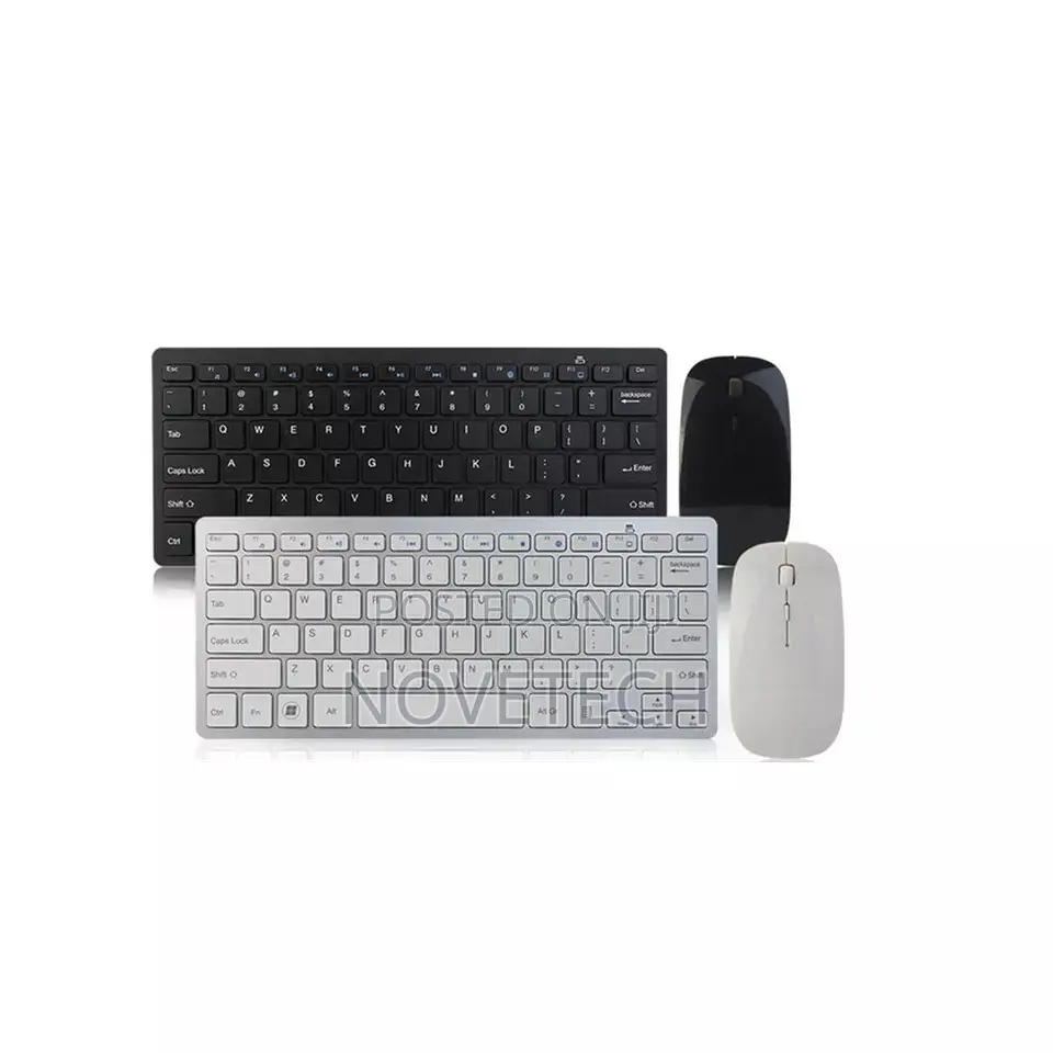 Wireless Slim Keyboard Mouse Combo for PC Laptop Computer