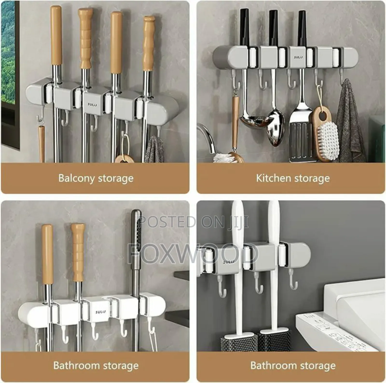 Universal Punch Free Mop Holder
