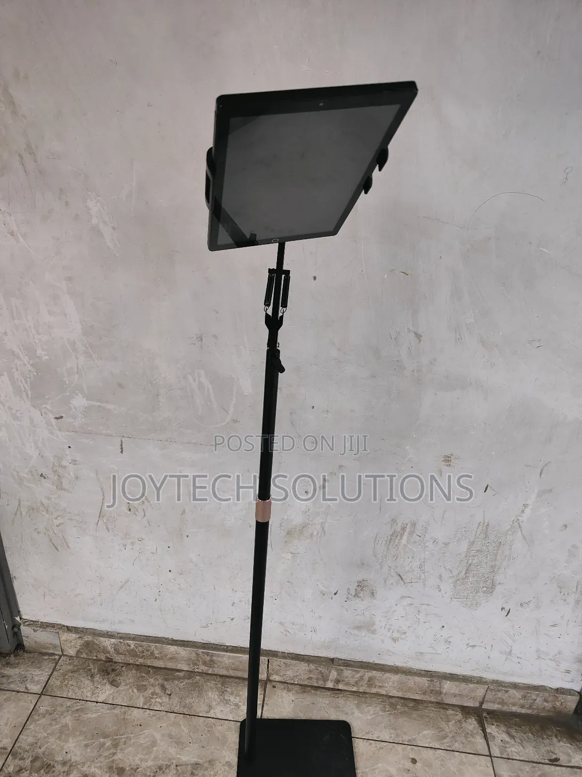 Tablet Floor Stand With Double Weight Base, Overhead Bed