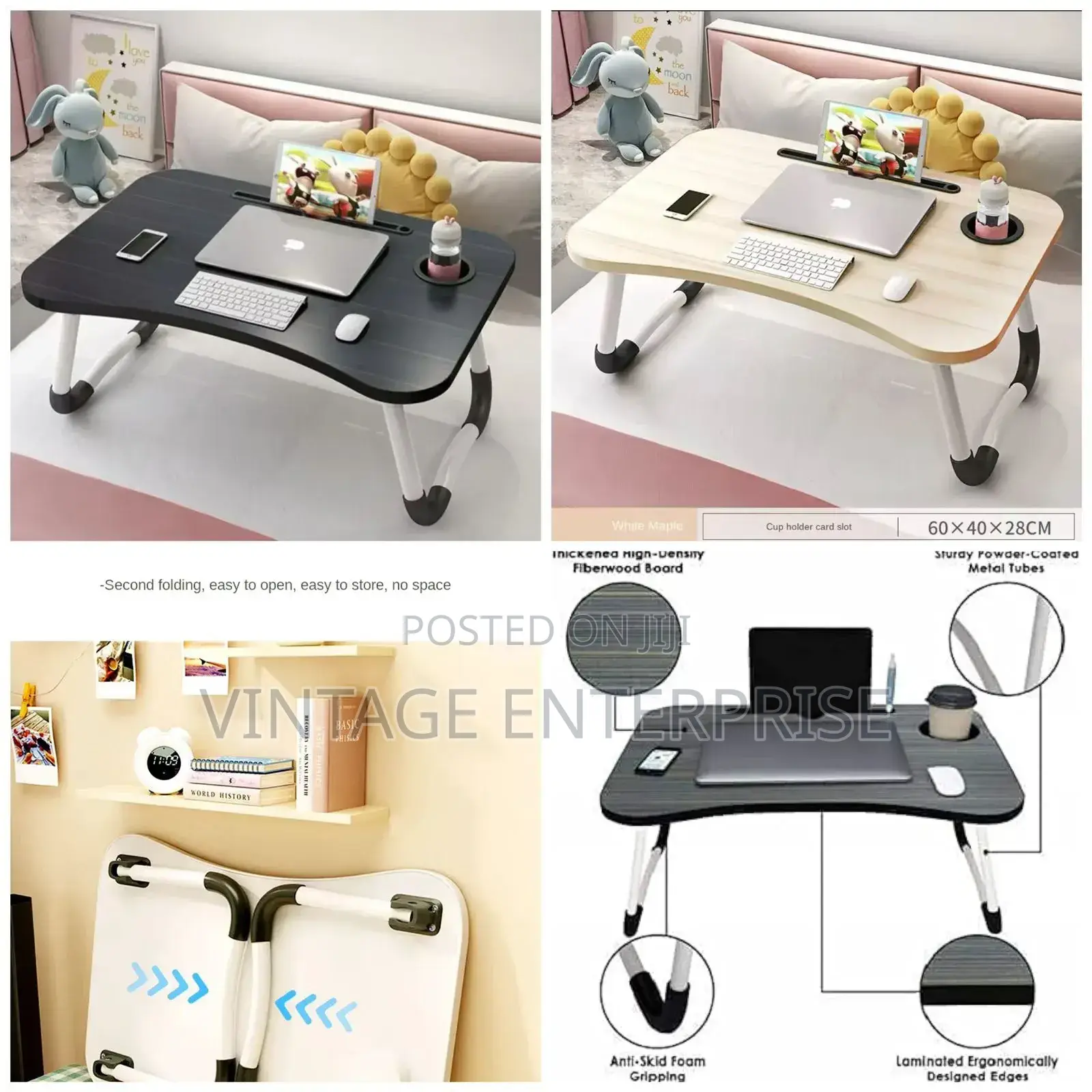 Folding Breakfast /Study Laptop Desk on the Bed