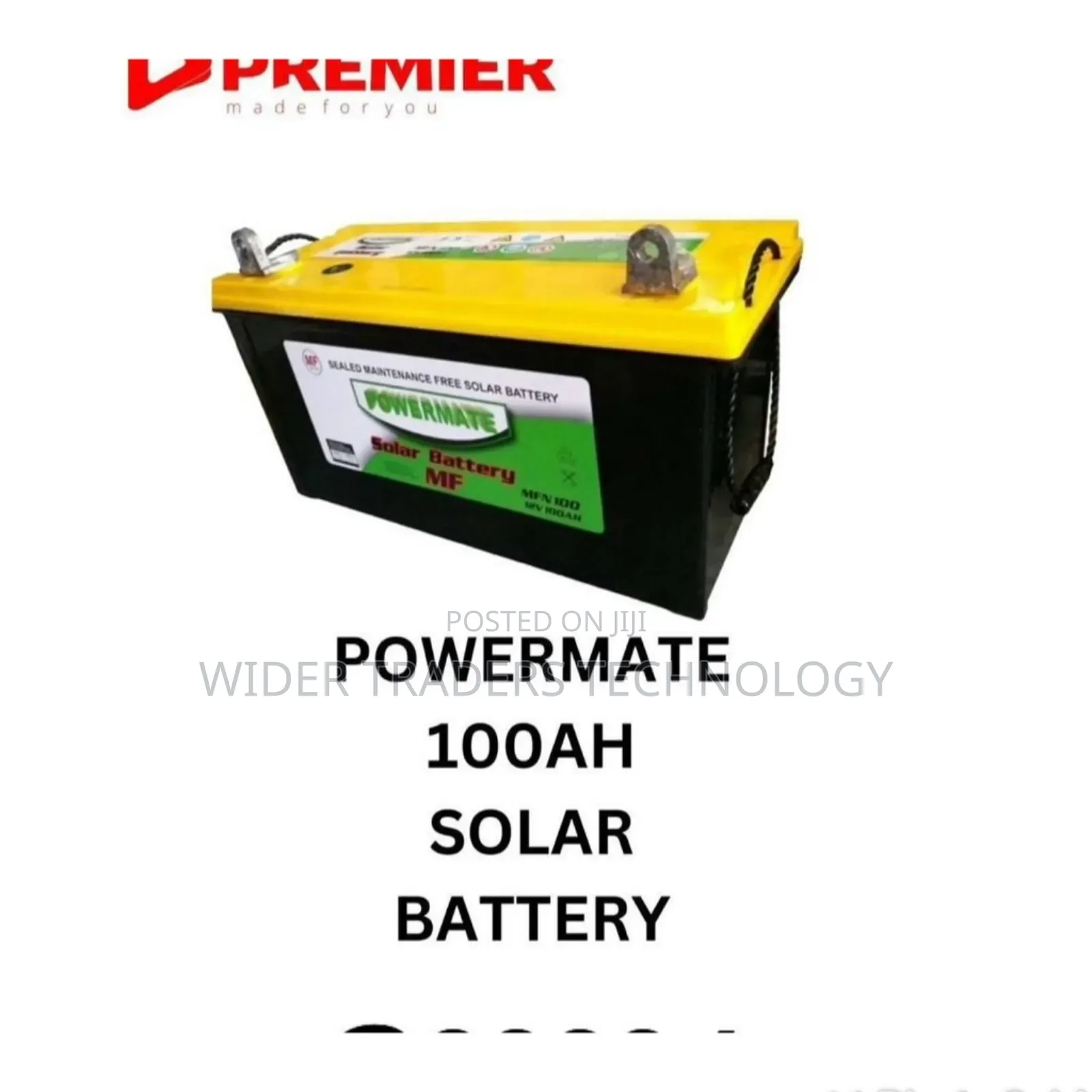 Powermate 100ah Solar Battery Lead -Acid