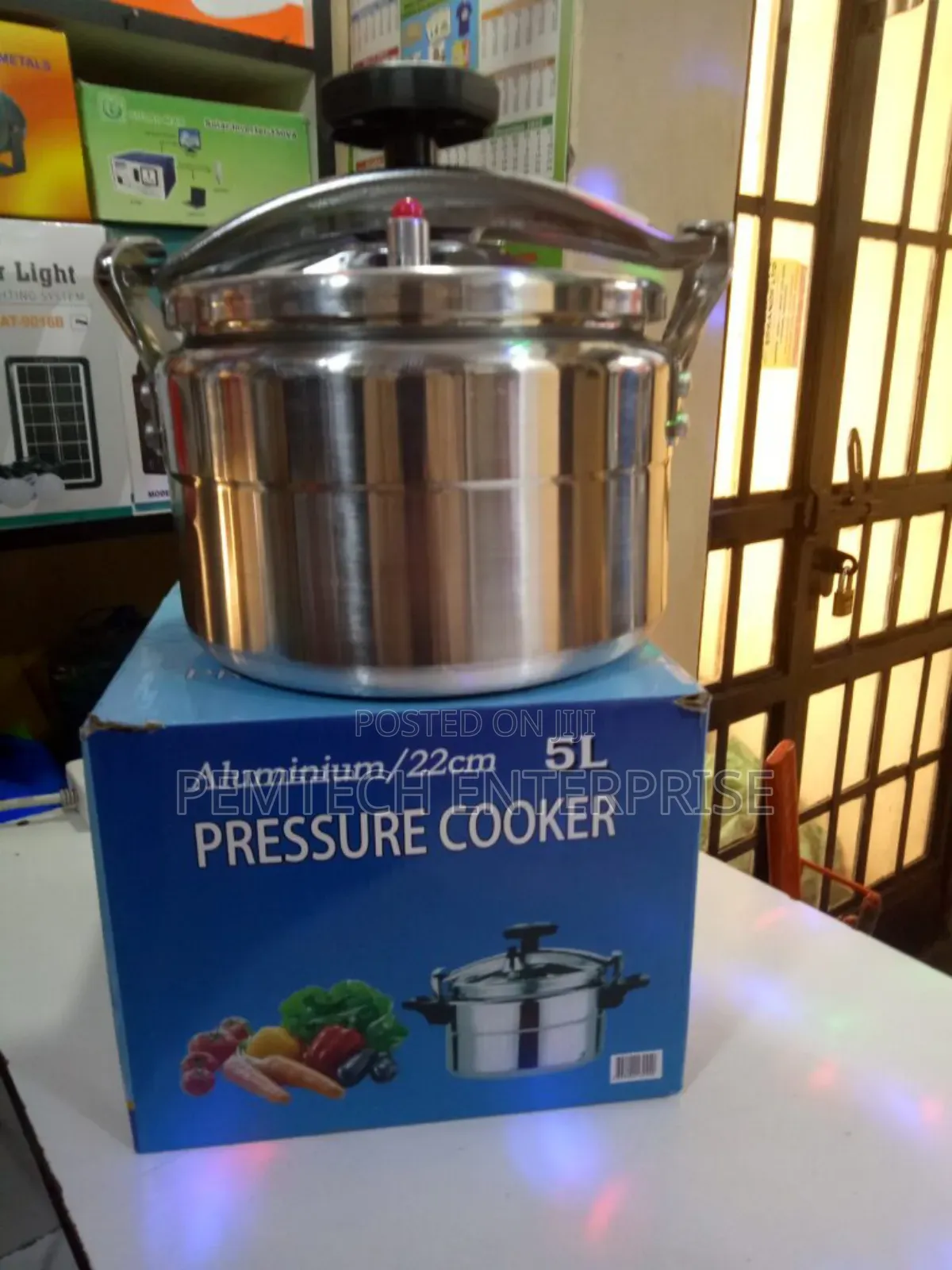 Nunix 5L Aluminum Two Handle Pressure Cooker