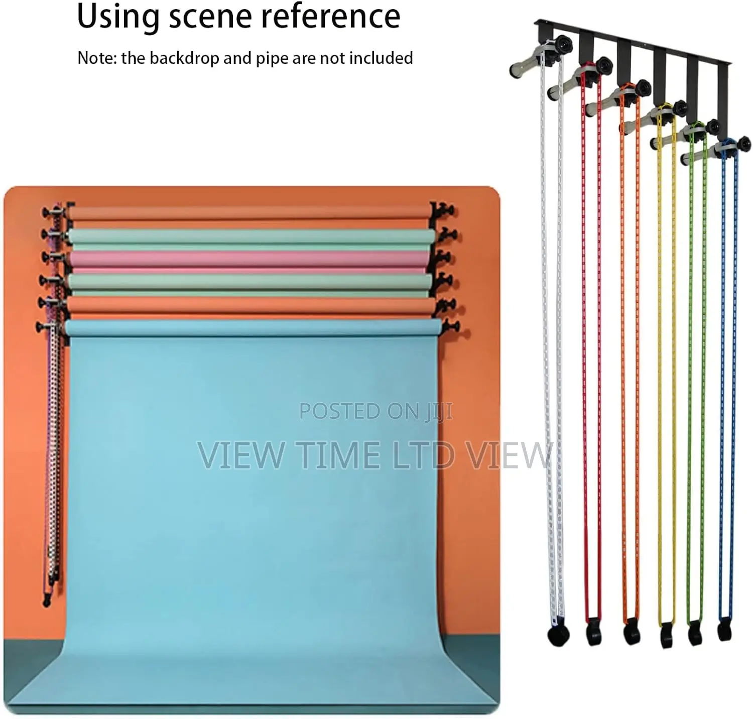 6 Roller Wall Mounting Manual Photo Background Holder