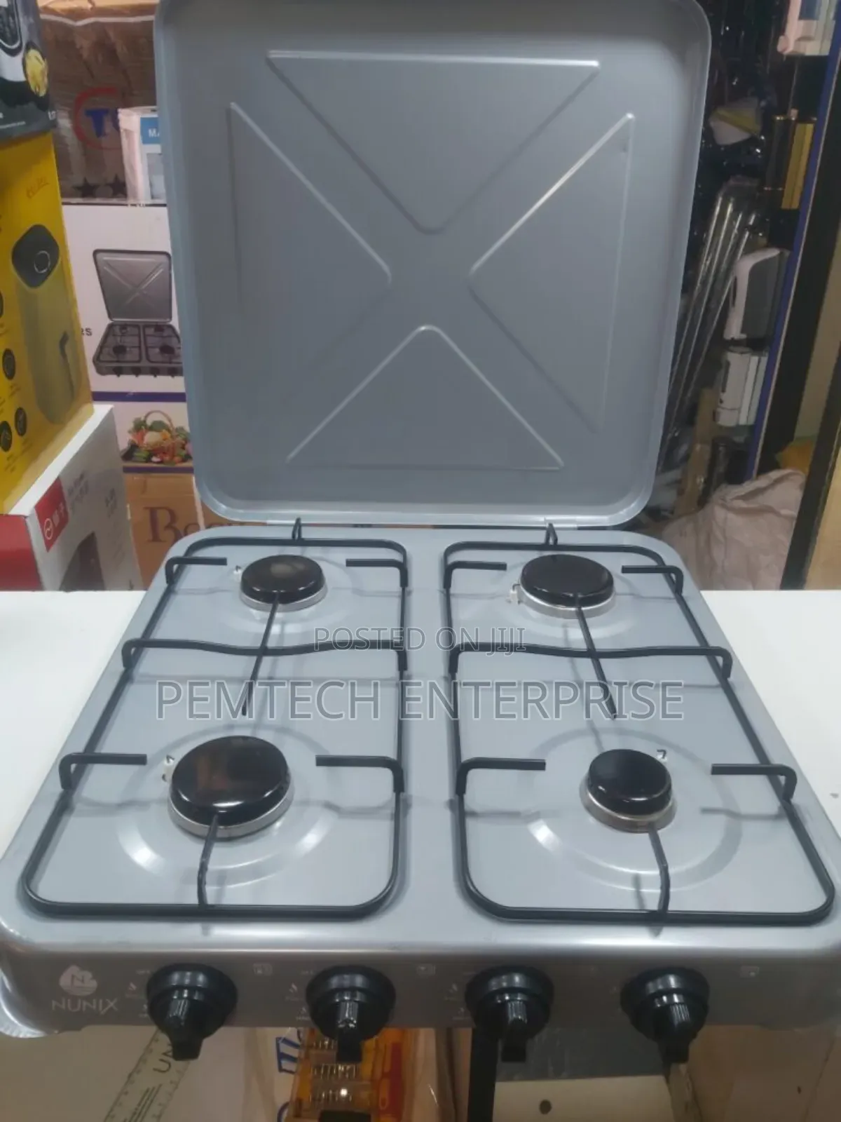 Nunix 3 Gas and 1 Electric Cooker