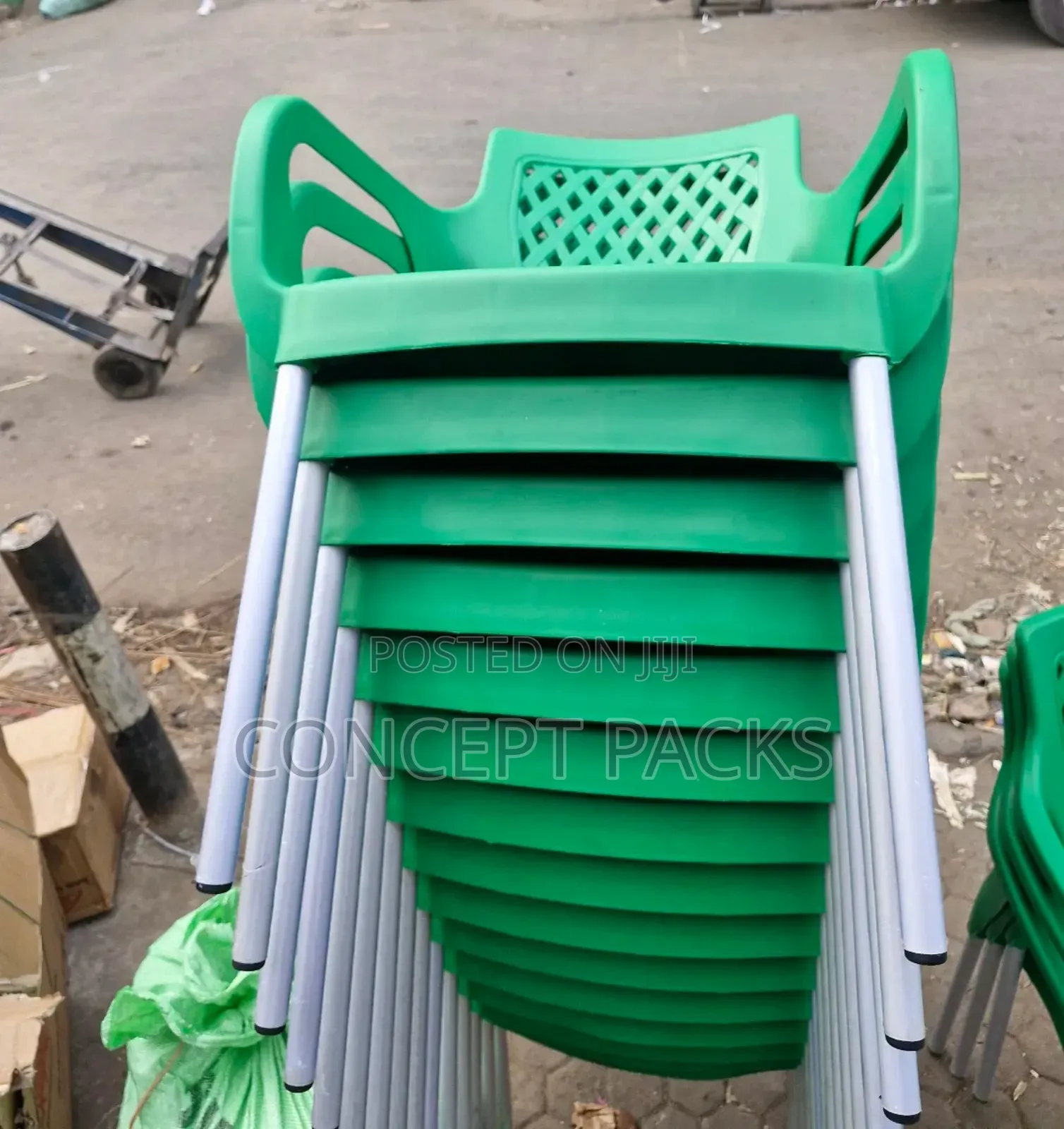 Church / Mosque Strong Plastic Chairs With Chrome Legs.