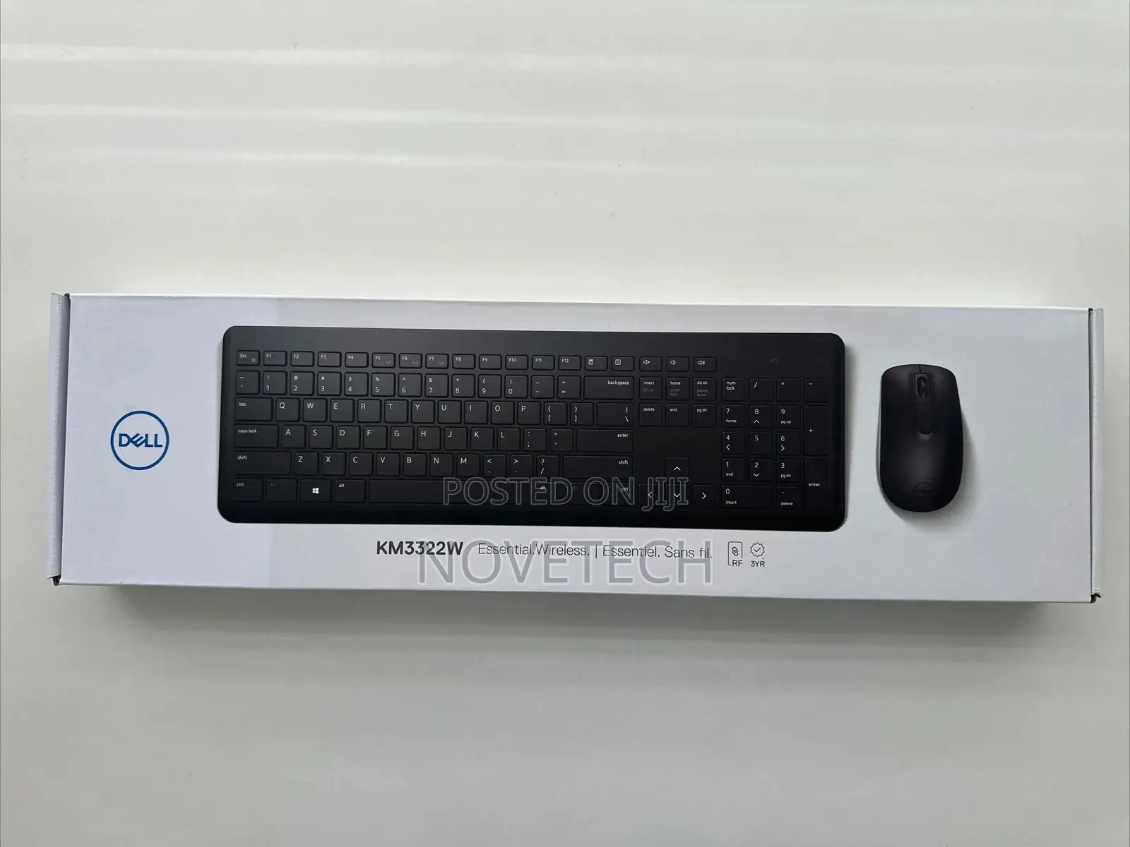 Dell Wireless Keyboard and Mouse KM3322W, Wireless - 2.4ghz