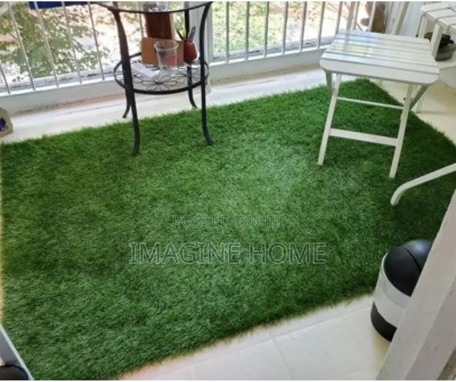 Back Balcony Turf Green Grass Artificial Carpet