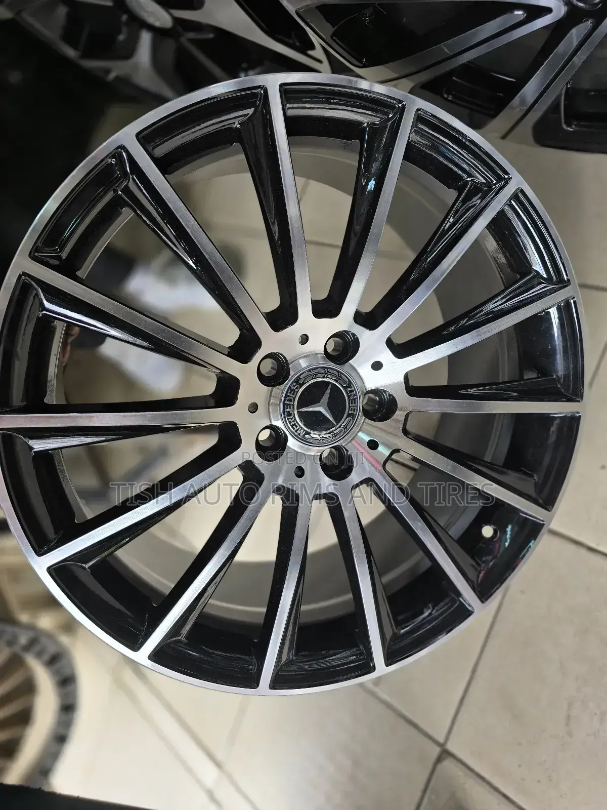 Black Silver Mercedes Benz Rims Size 19