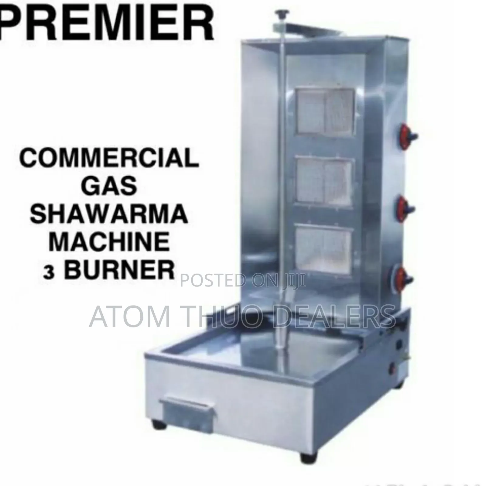 Premier Commercial Gas Shawarma Machine 3 Burner