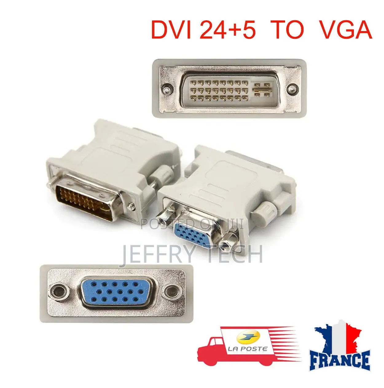 Dvi-I 24+5 Male to VGA Female Converter Adapter-