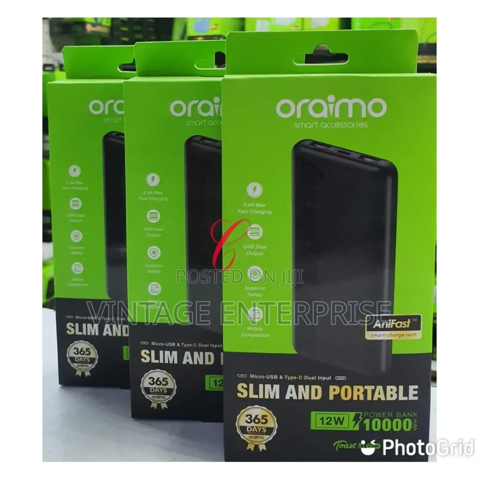 Oraimo Toast 10 Flash 10,000mah P118D Power Bank