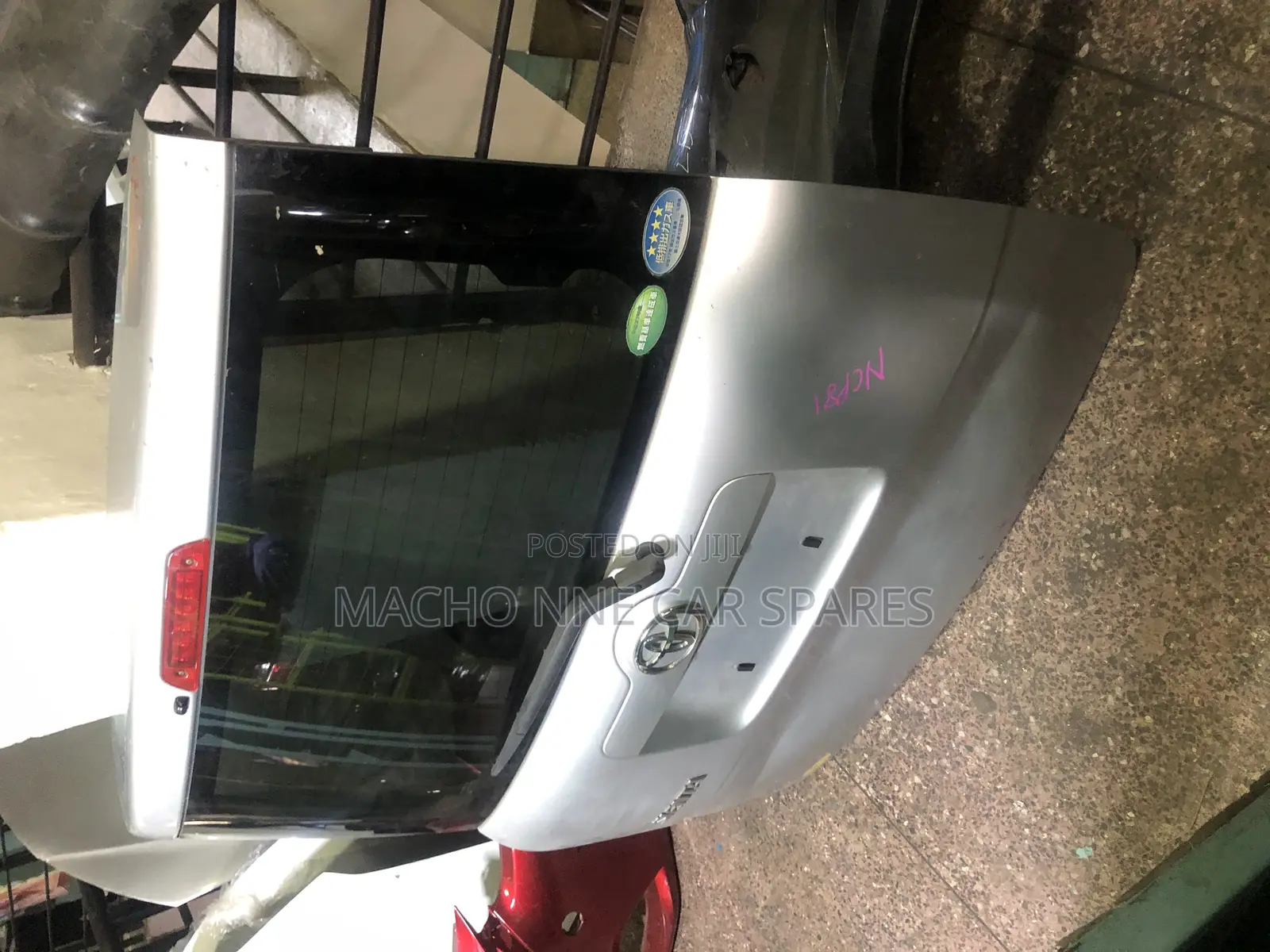Toyota Sienta 2012 Rear Boot/Tailgate