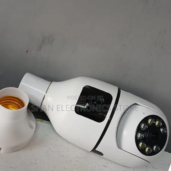 Wifi Bulb E27 ,2mp Dual Lens CCTV V380 Pro Camera Wifi Bulb