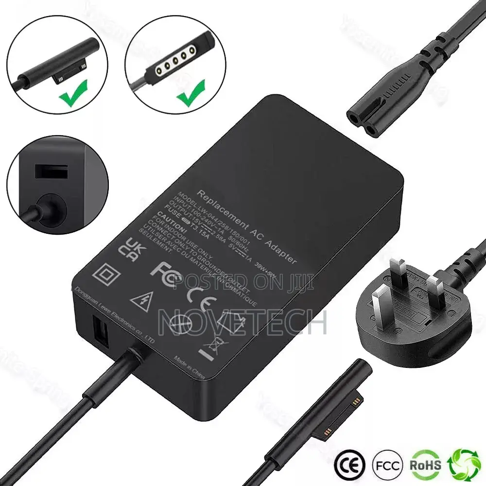 Surface Pro Adapter Charger for Microsoft Surface Pro 1 2 3