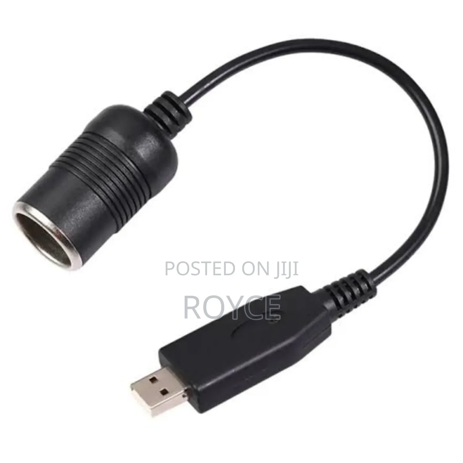 USB Port to 12V Car Cigarette Lighter Socket Convertor