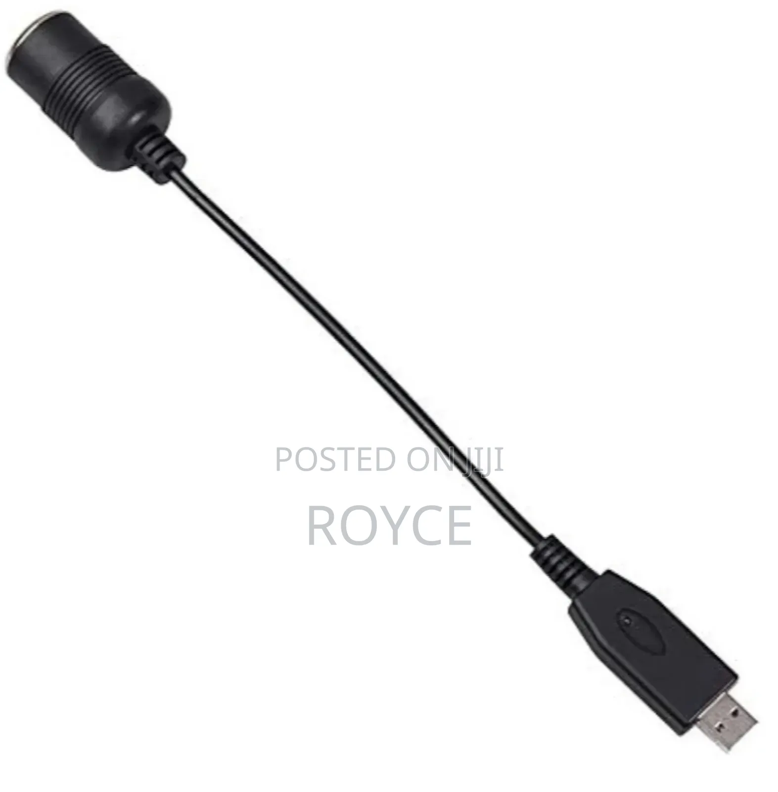 USB Port to 12V Car Cigarette Lighter Socket Convertor