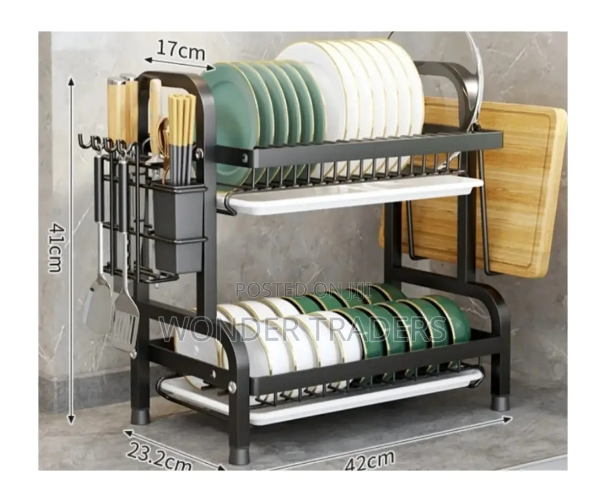 *2 Layer Advanced Black Dish Rack*