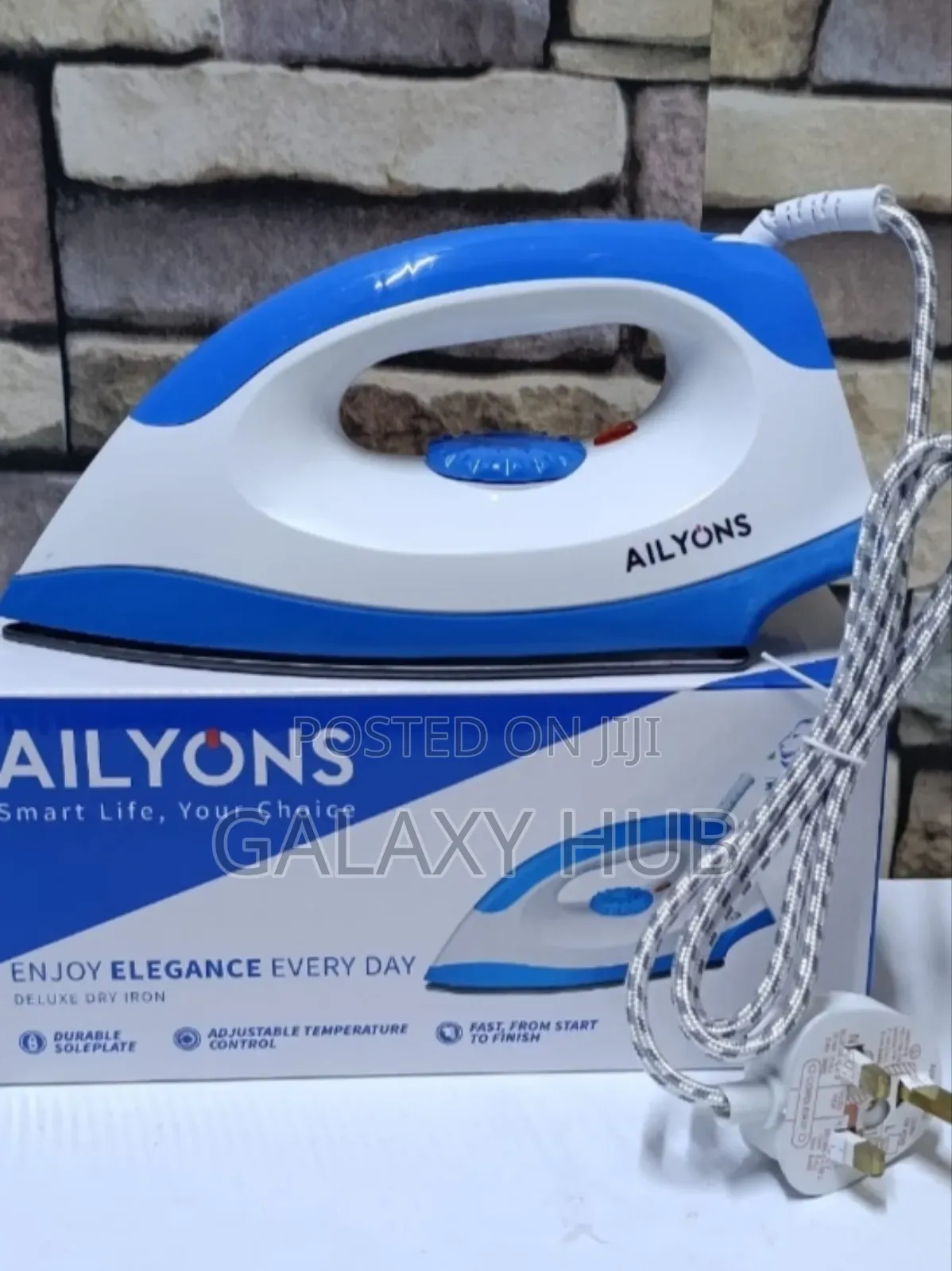 Ailyons Hd-198a Electric Dry Iron Box White Blue