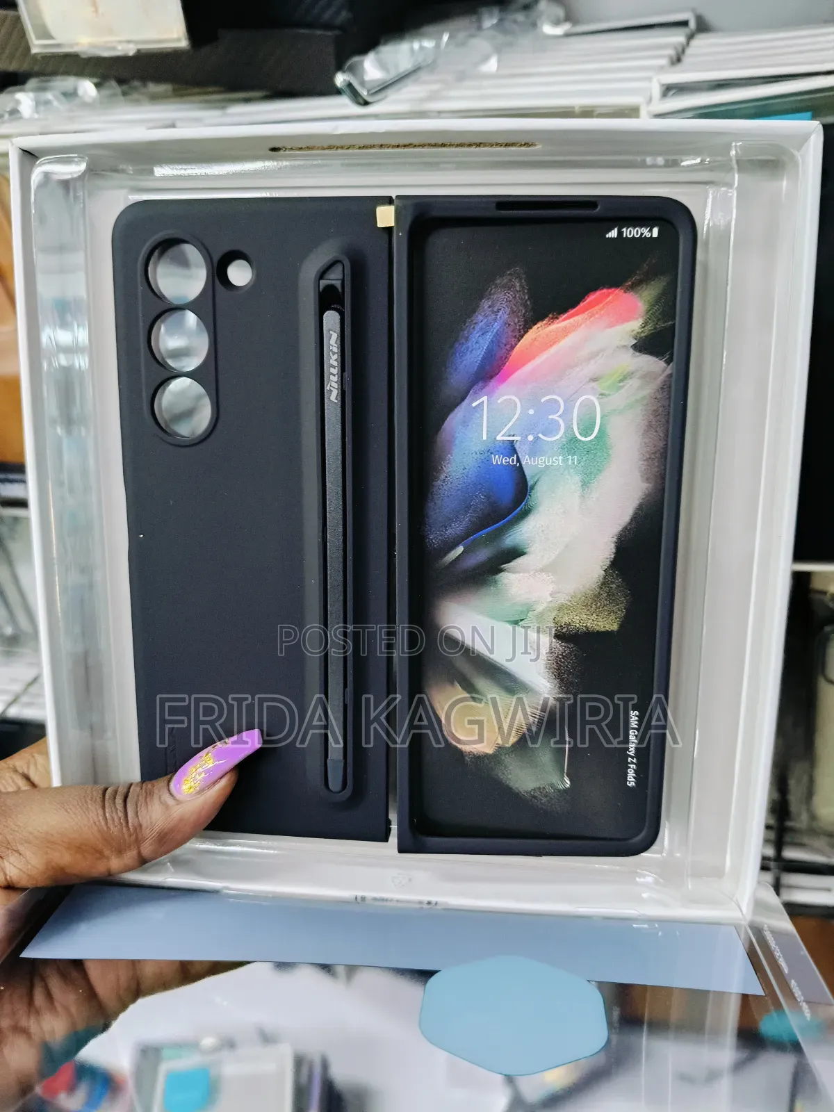 Silicon Nilkin Case With Pen For Samsung Galaxy Fold 5