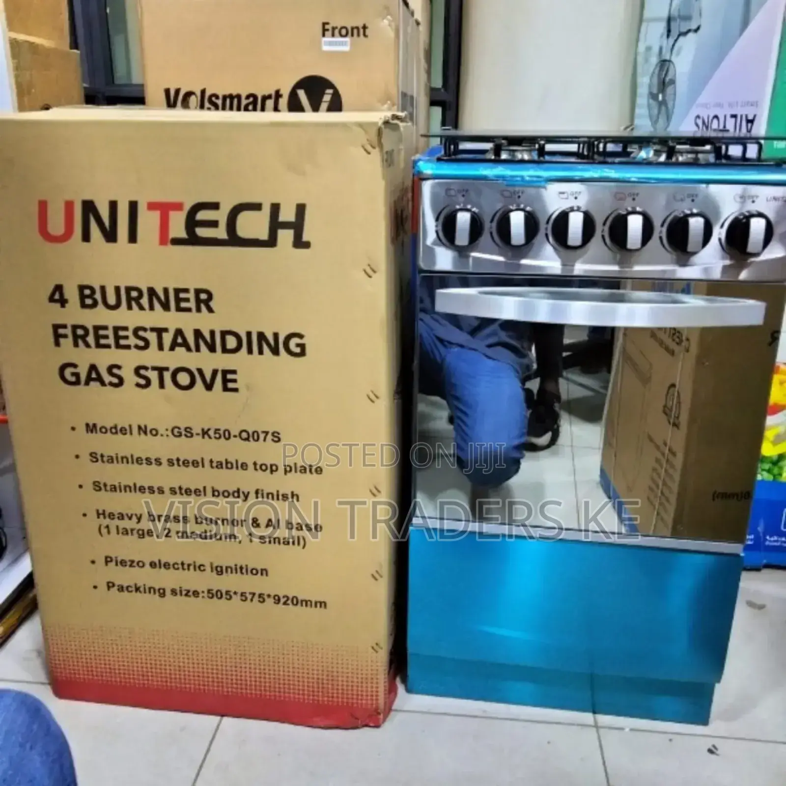 50*55 Unitech Full Gas Standing Gas Stove Cooker