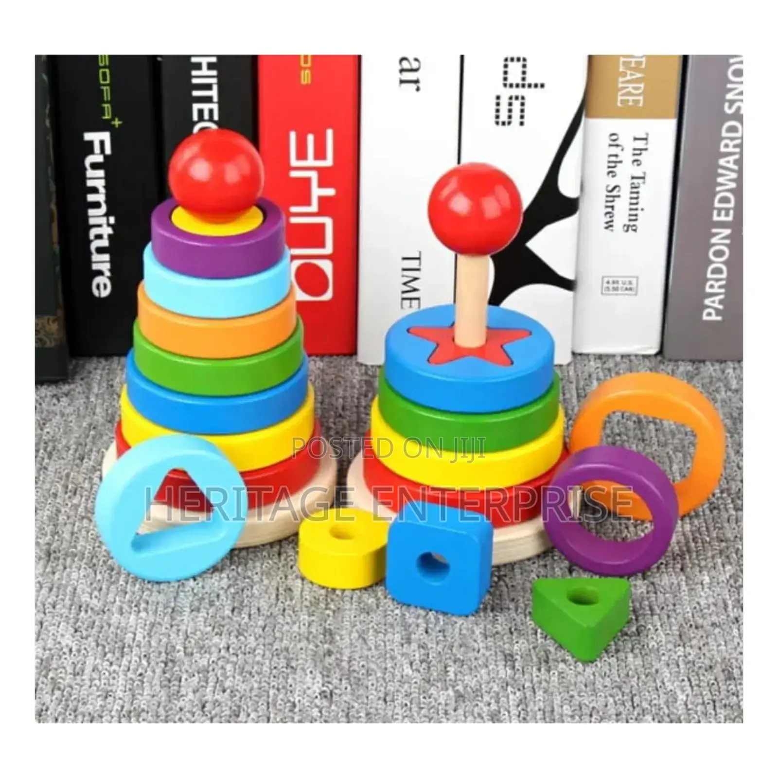 Wooden Rainbow Towers