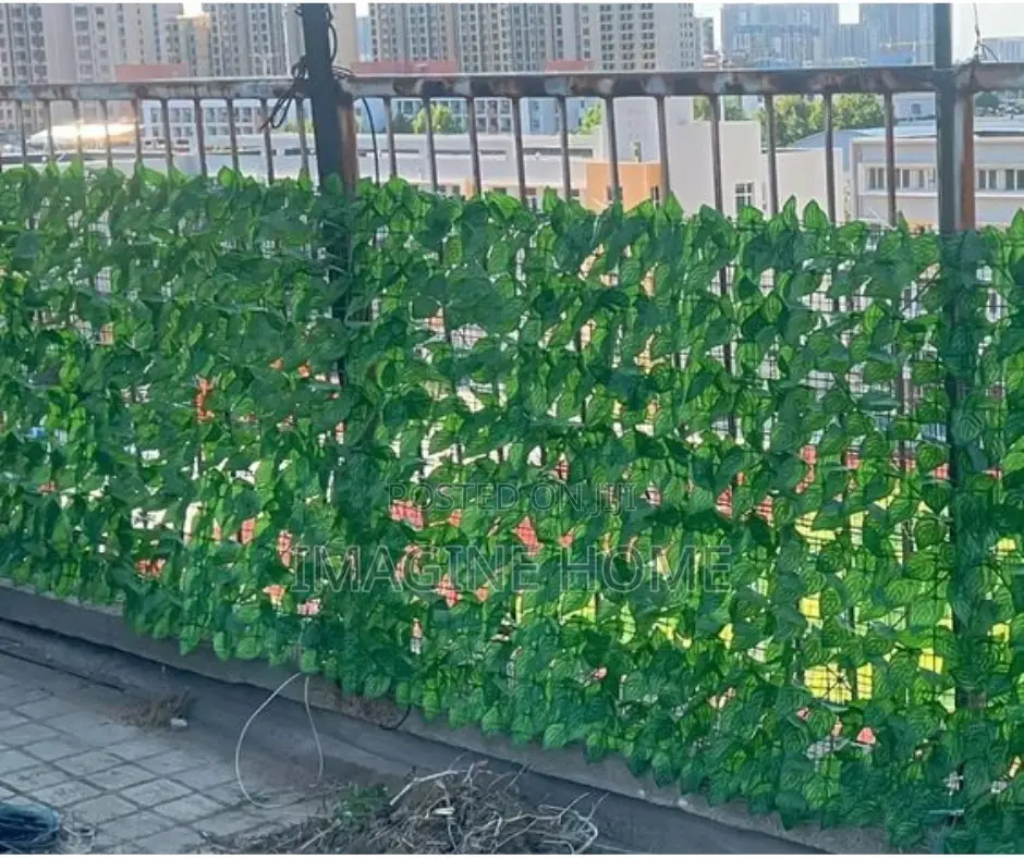 Green Dark Fence Plants
