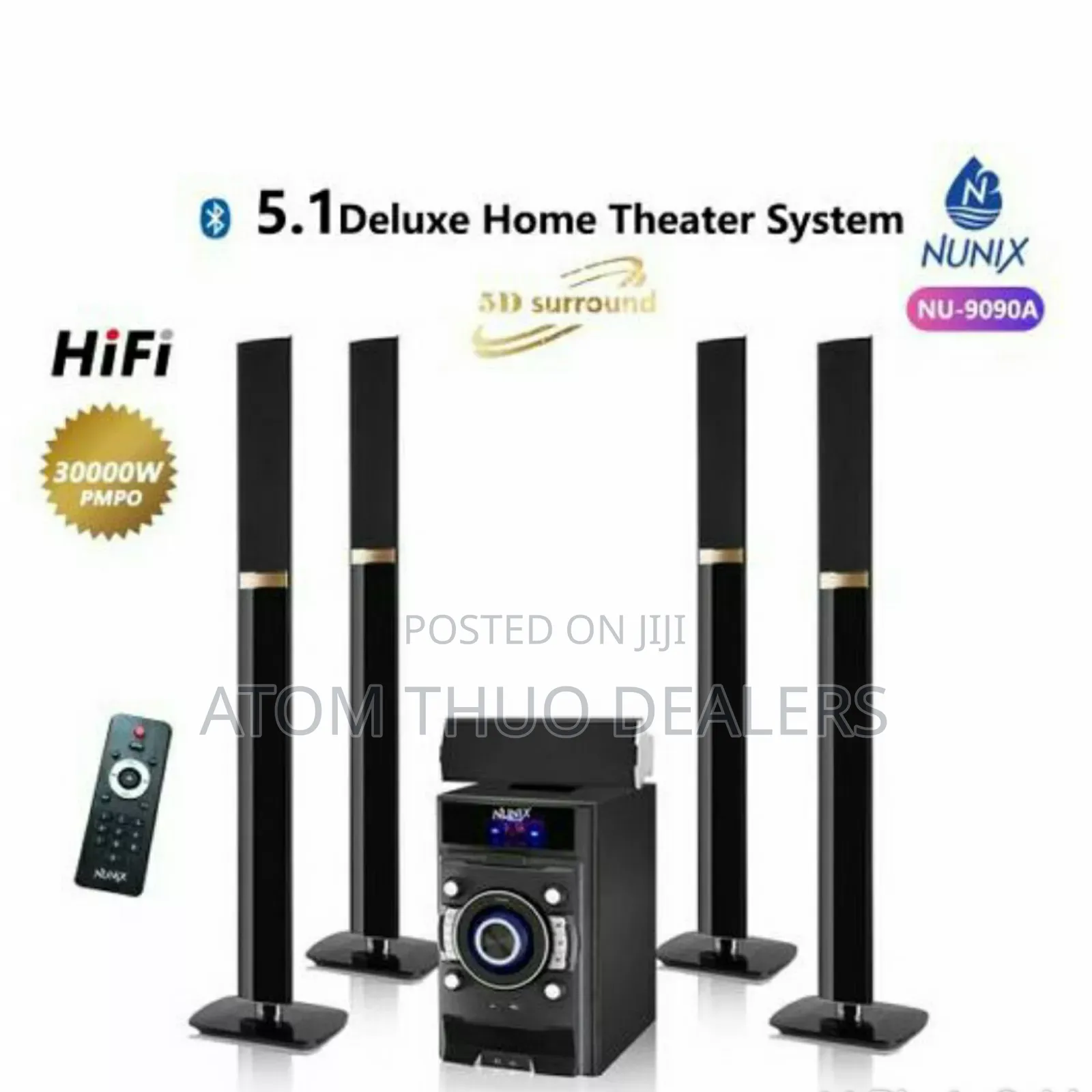 Nunix NU-9090A 5.1 Woofer/Mini Home Theatre Speaker System