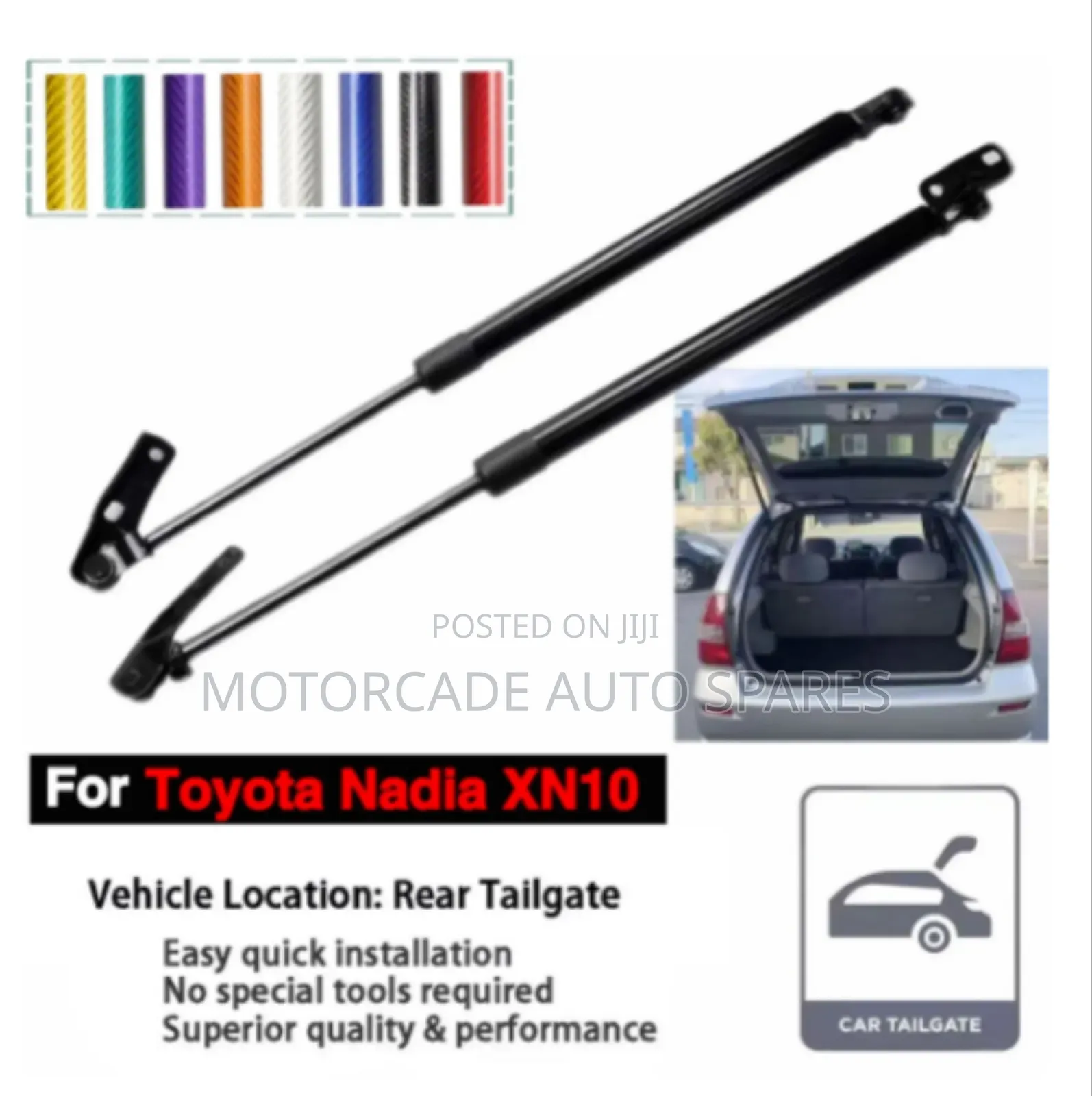Toyota Nadia Boot Shocks Struts Set