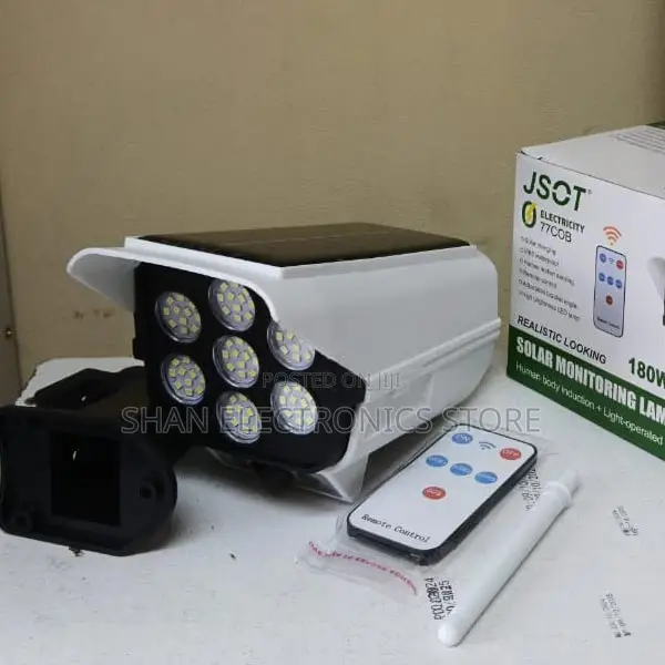 Motion Sensor Solar Flood Light Lamp # (Dummy Cctv).