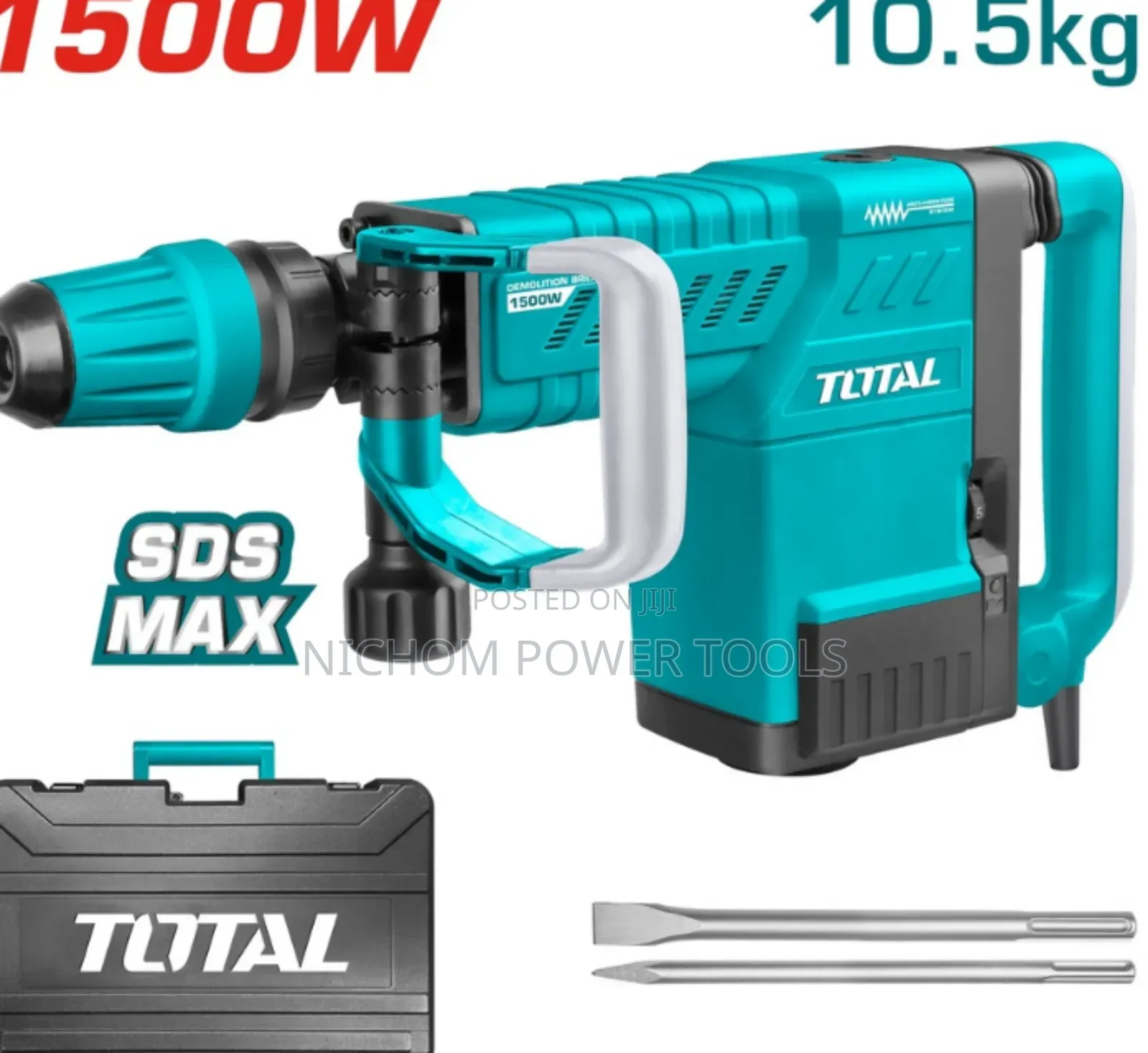 Total 1500w Demolition Breaker/Jack Hammer
