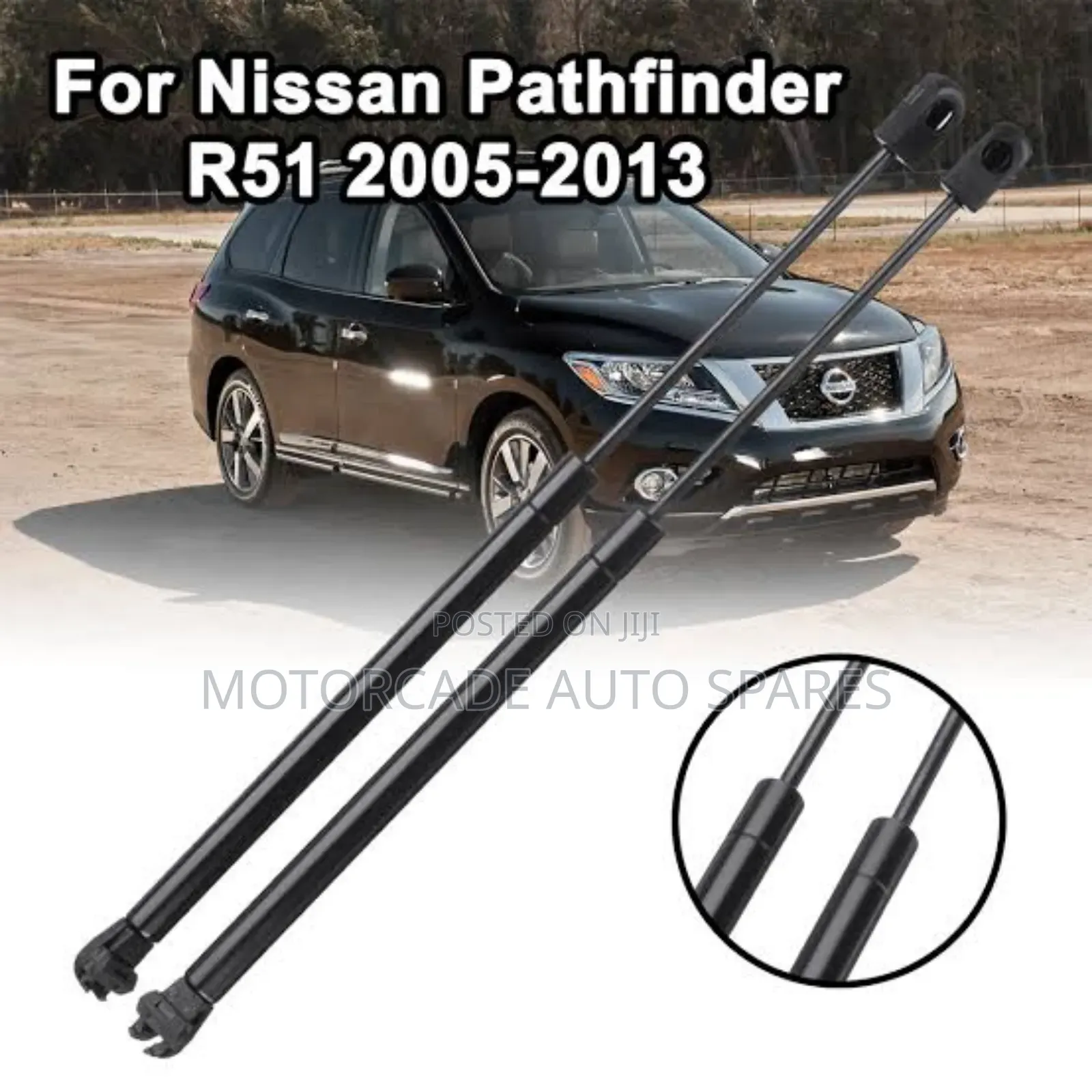 Nissan Pathfinder Boot and Bonnet Shocks Set
