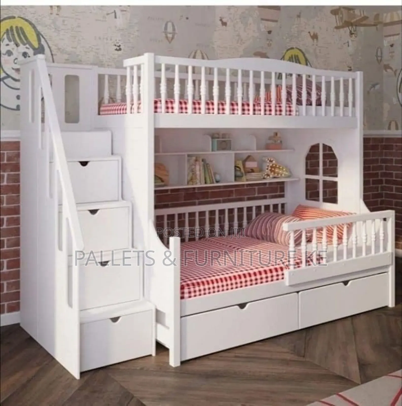 Beam Rest White Double Decker